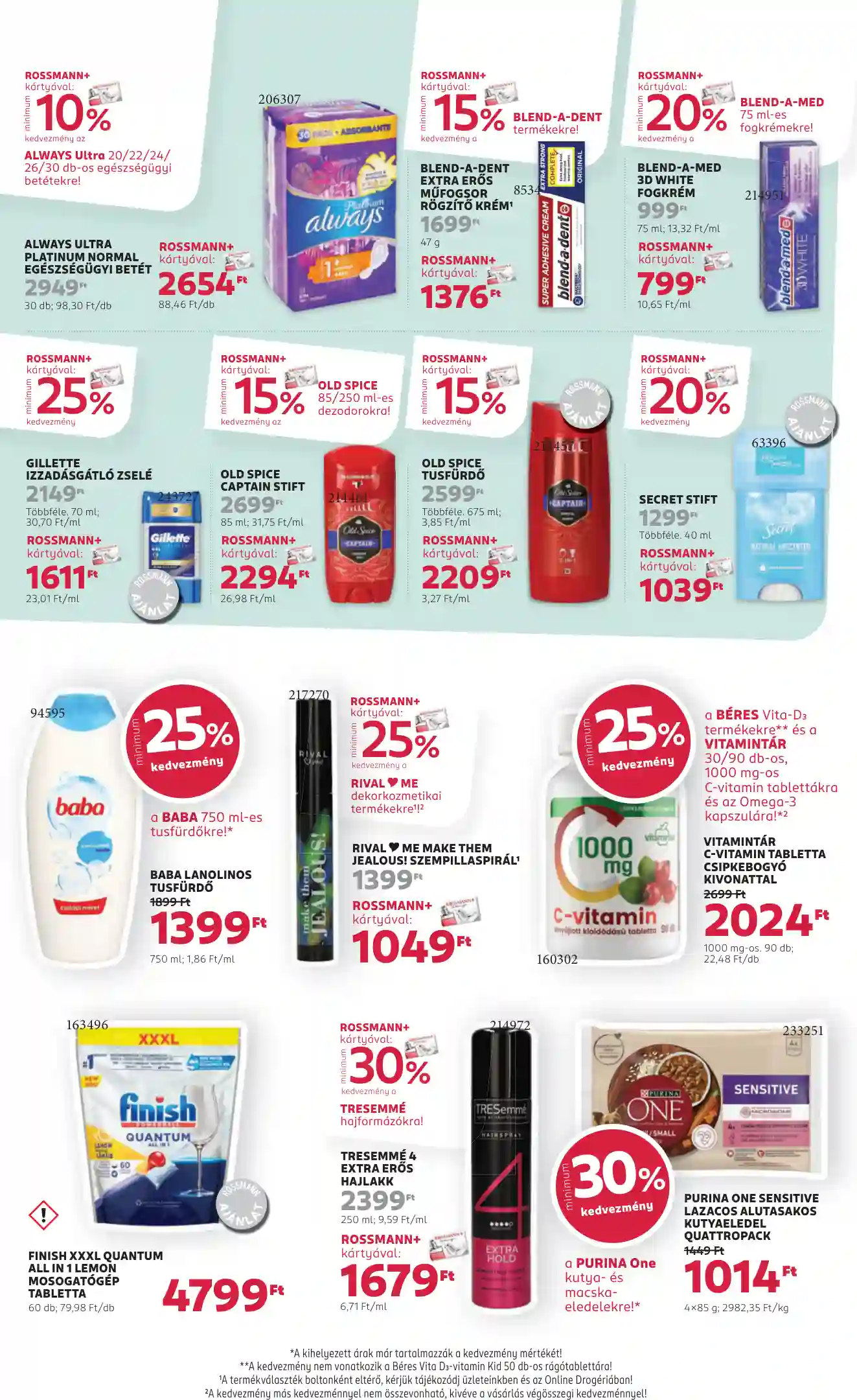 Rossmann akciós újság 37. hét (15 oldal)