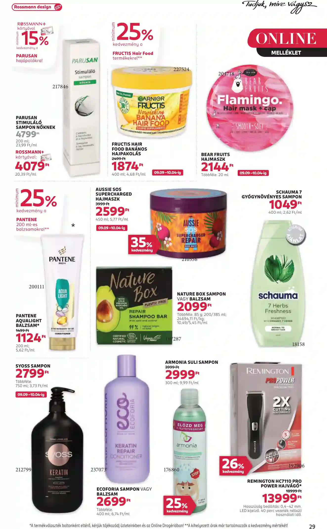 Rossmann akciós újság 37. hét (25 oldal)
