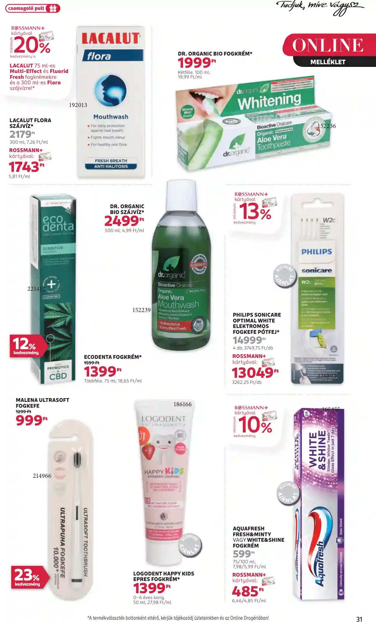 Rossmann akciós újság 37. hét (27 oldal)