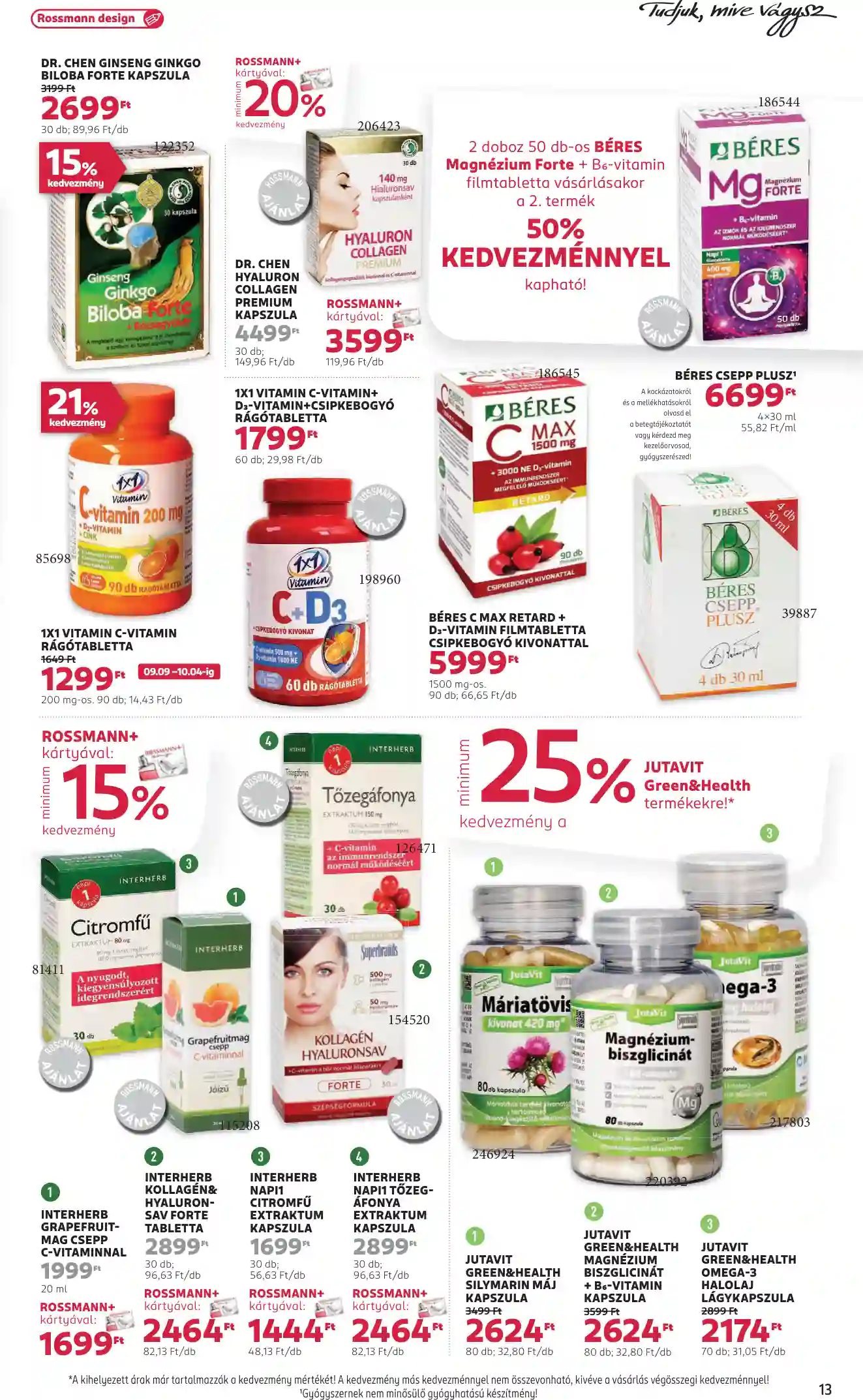 Rossmann akciós újság 39. hét (7 oldal)