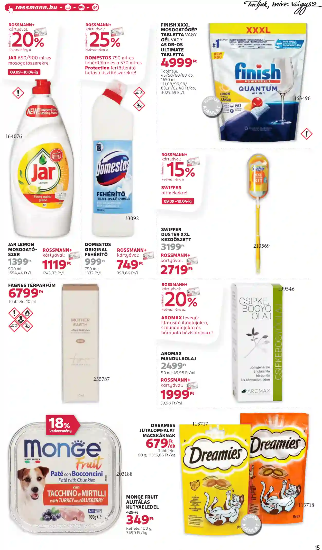 Rossmann akciós újság 39. hét (9 oldal)
