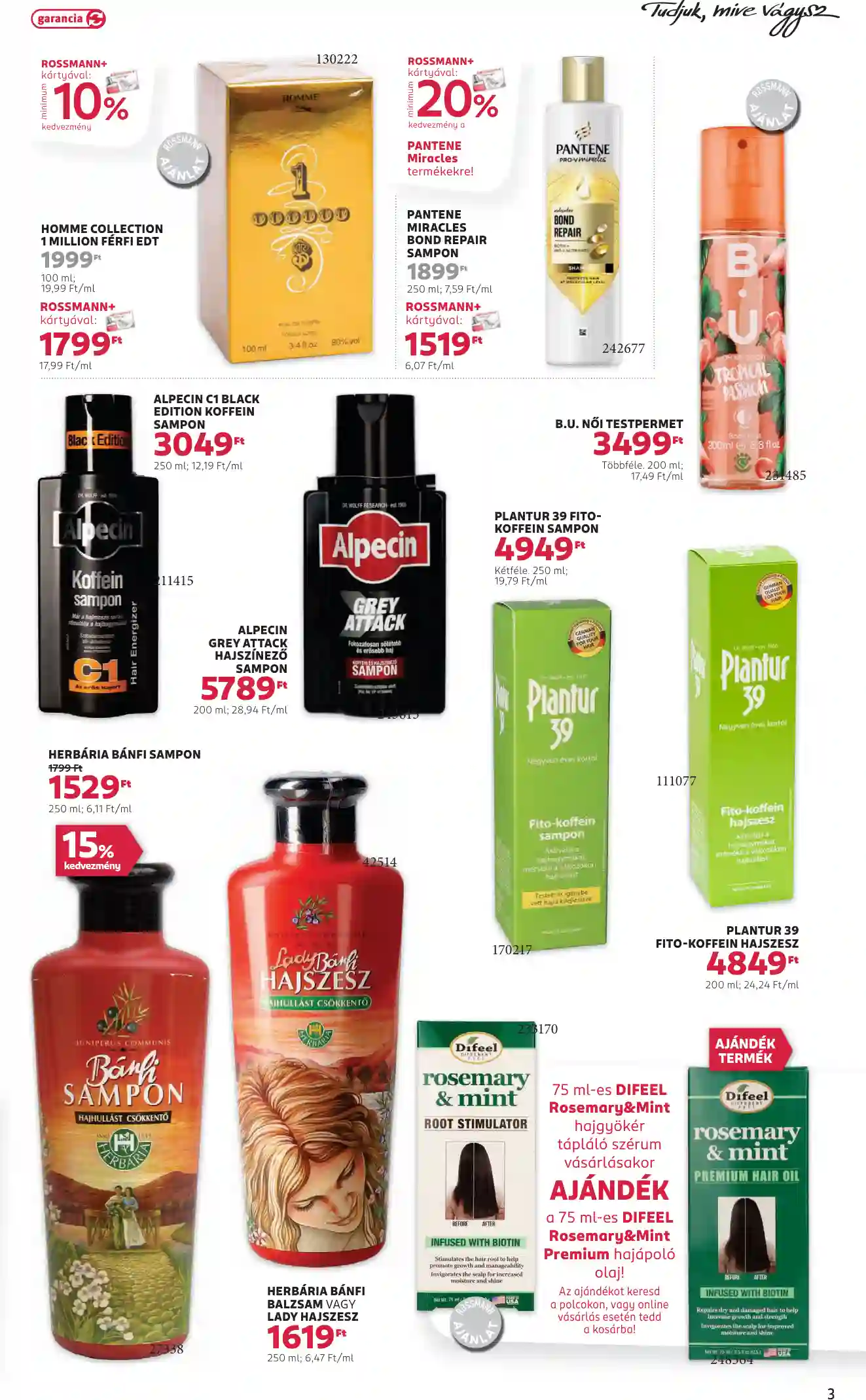 Rossmann akciós újság 39. hét (13 oldal)