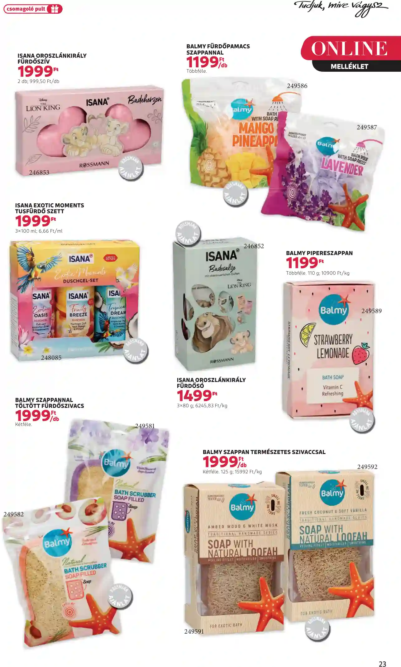 Rossmann akciós újság 39. hét (18 oldal)