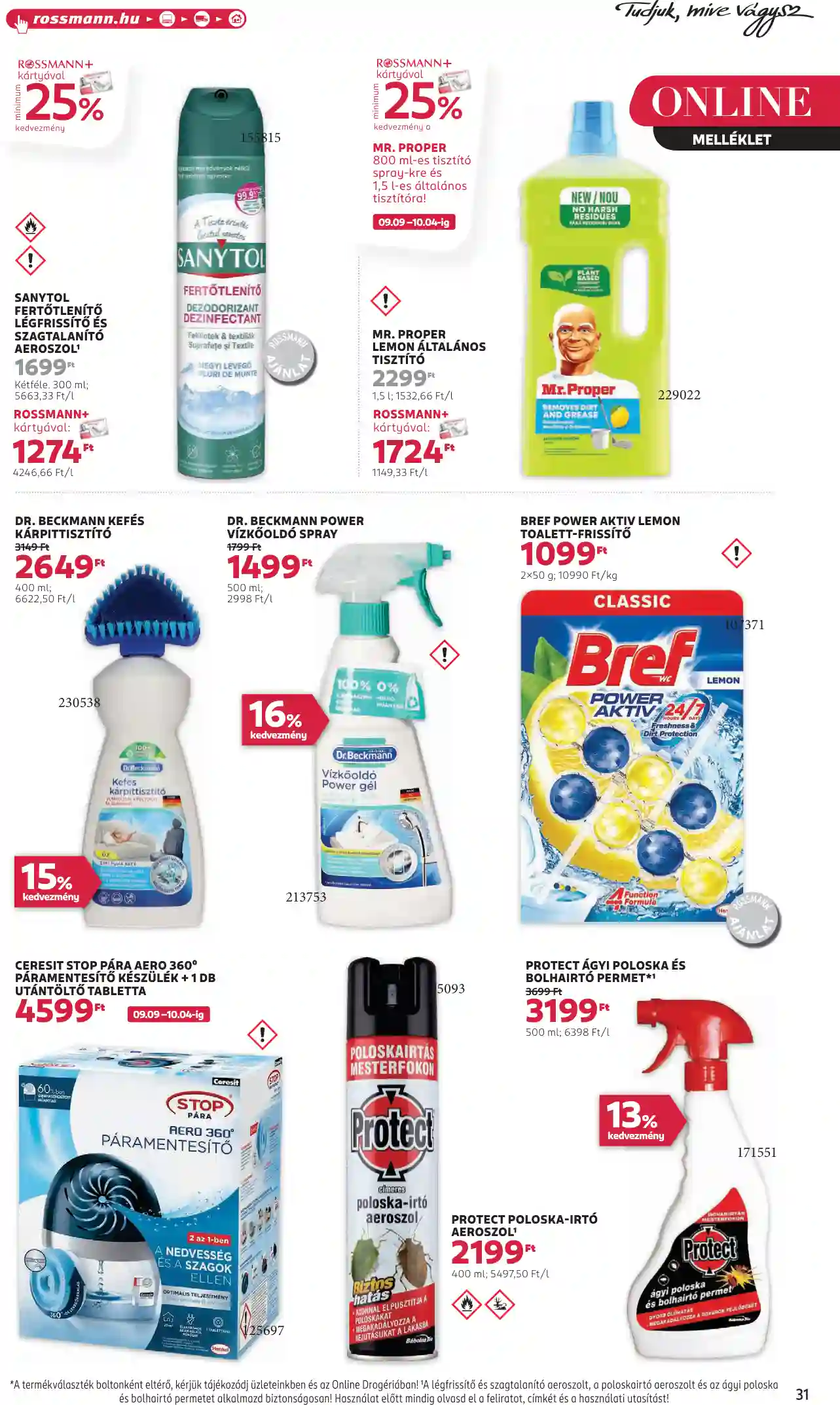 Rossmann akciós újság 39. hét (27 oldal)
