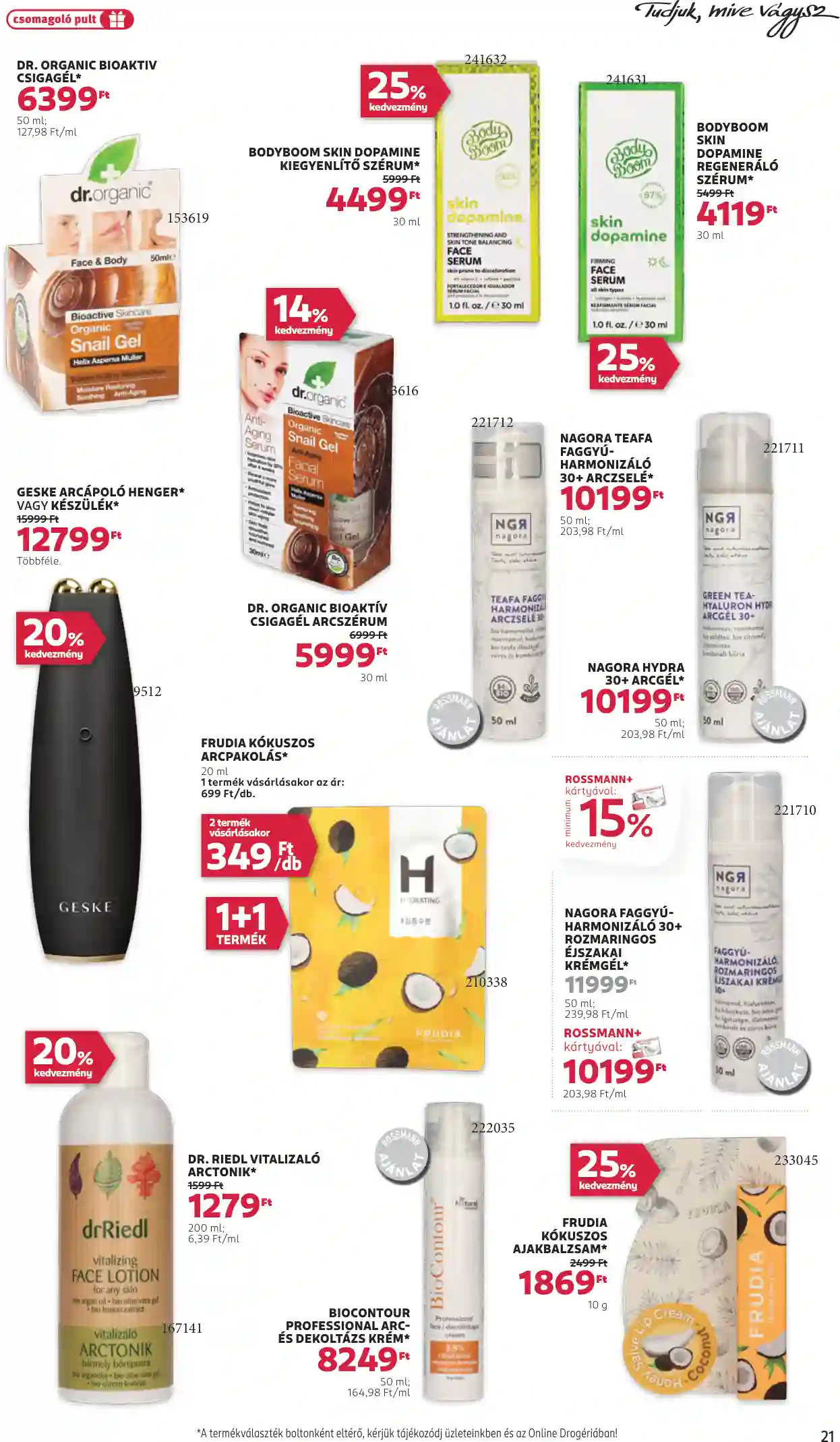 Rossmann akciós újság 43. hét (16 oldal)