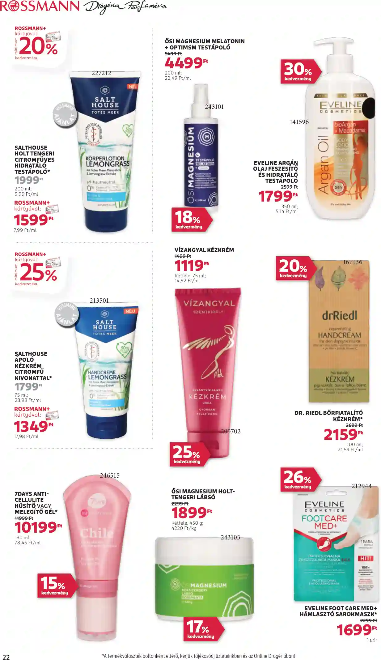 Rossmann akciós újság 43. hét (17 oldal)