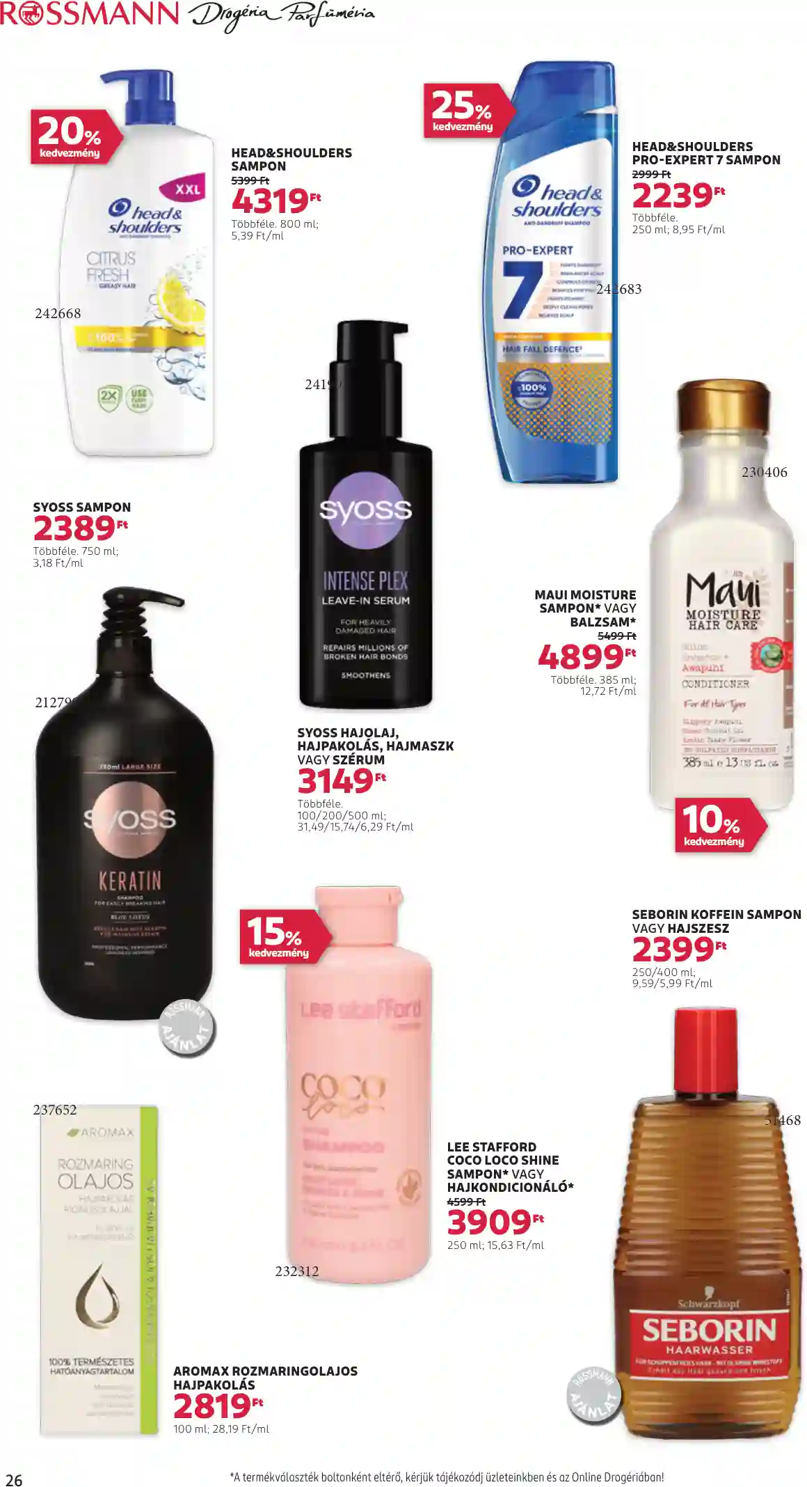 Rossmann akciós újság 43. hét (21 oldal)