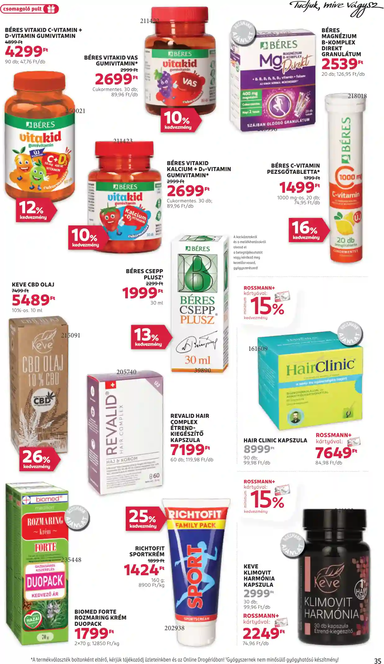 Rossmann akciós újság 43. hét (31 oldal)