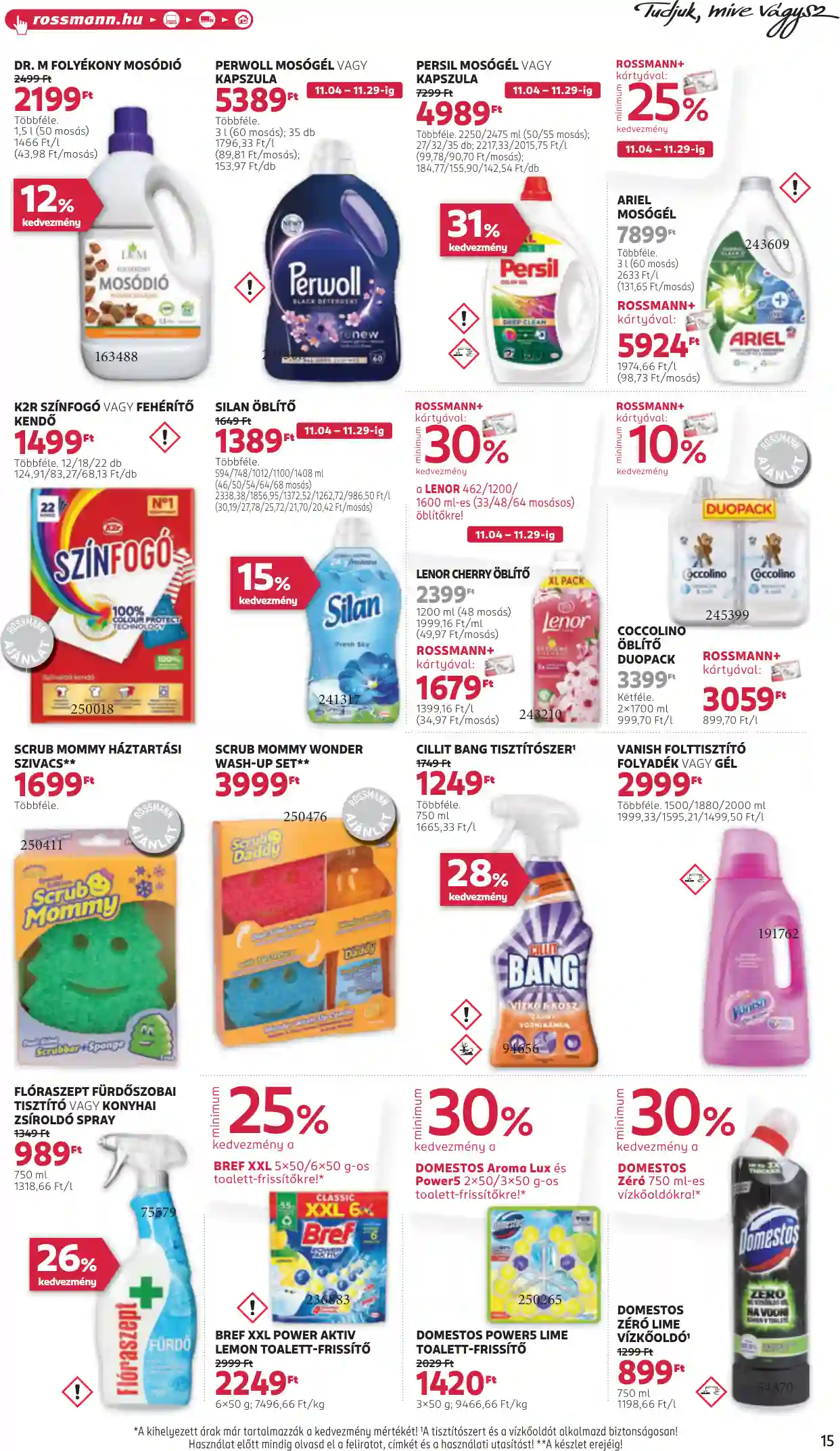 Rossmann akciós újság 45. hét (9 oldal)