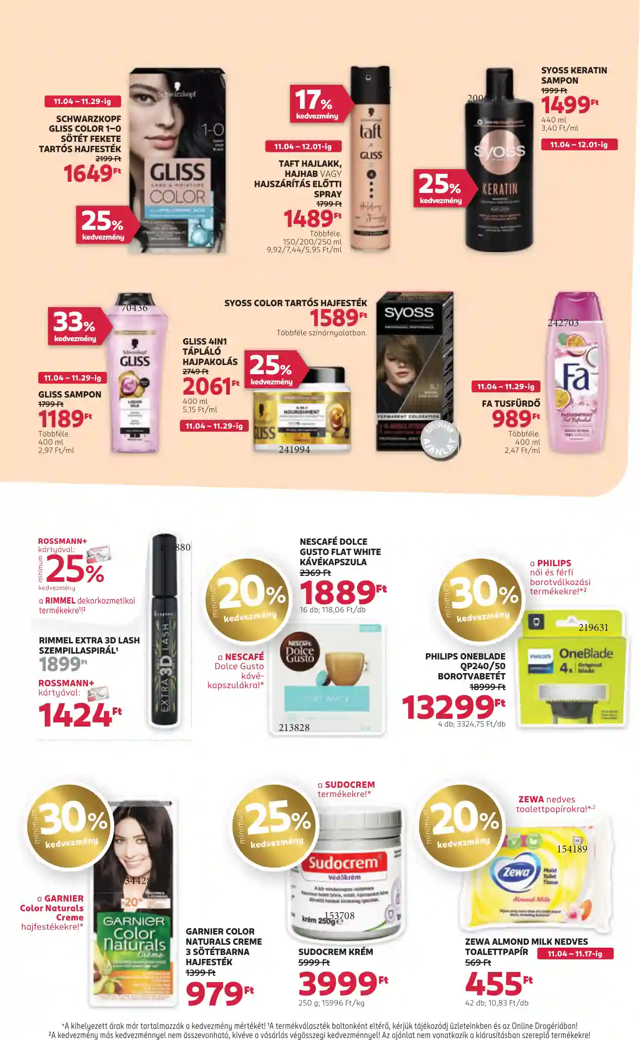 Rossmann akciós újság 45. hét (10 oldal)