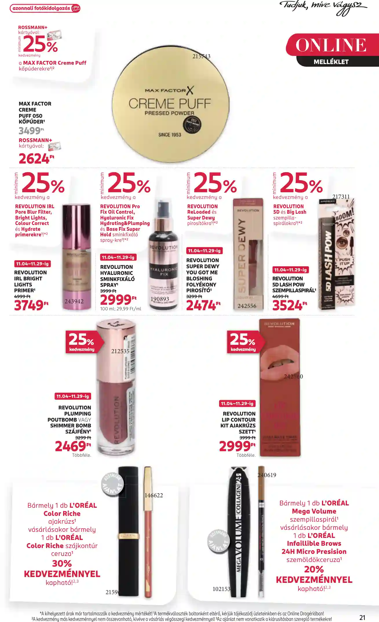 Rossmann akciós újság 45. hét (16 oldal)