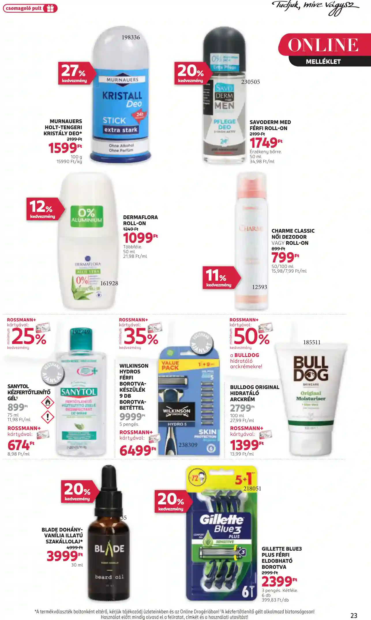 Rossmann akciós újság 45. hét (18 oldal)