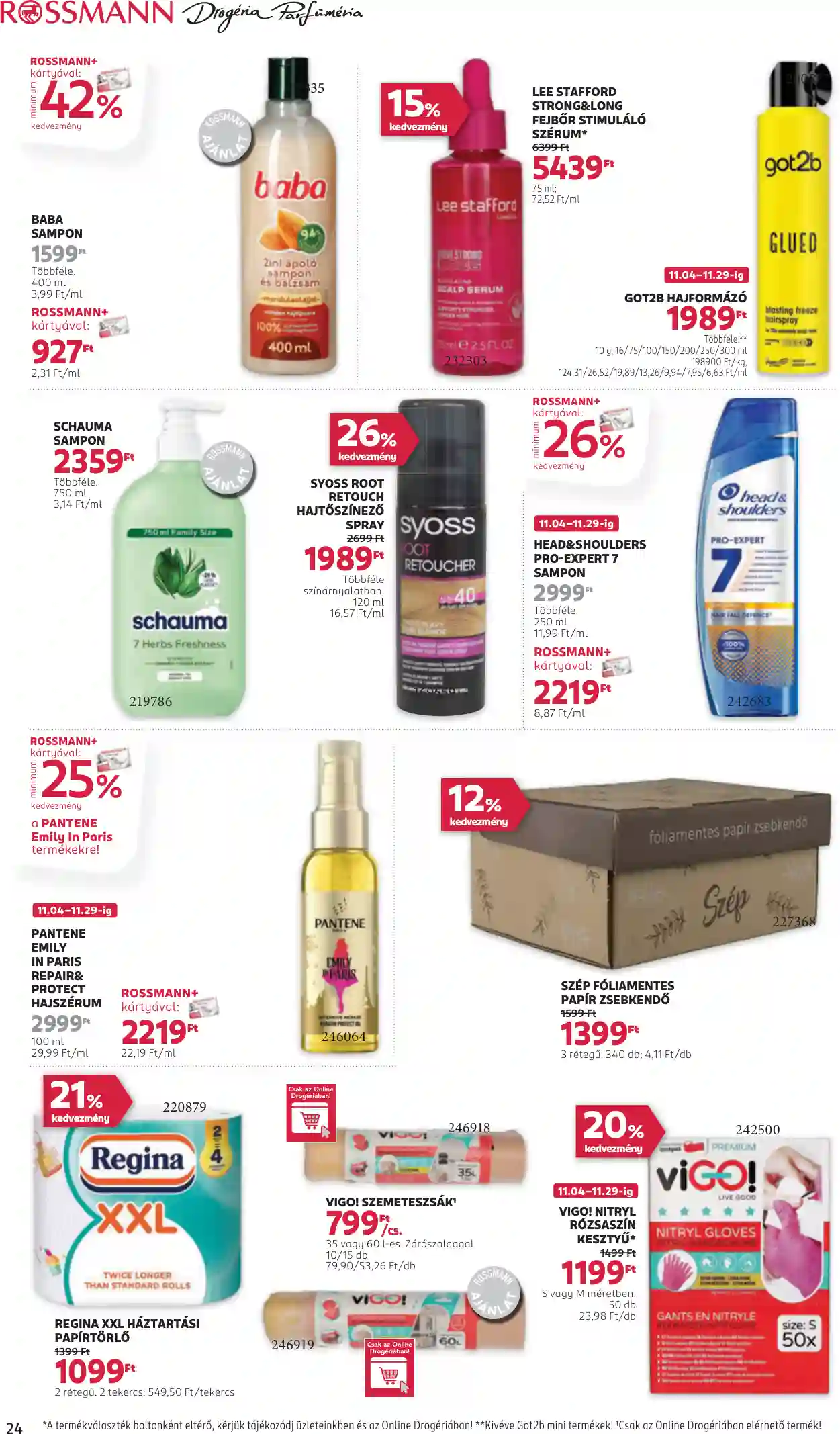 Rossmann akciós újság 45. hét (19 oldal)
