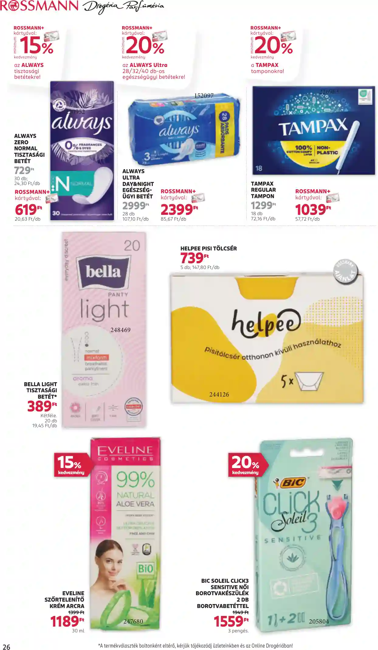 Rossmann akciós újság 45. hét (21 oldal)
