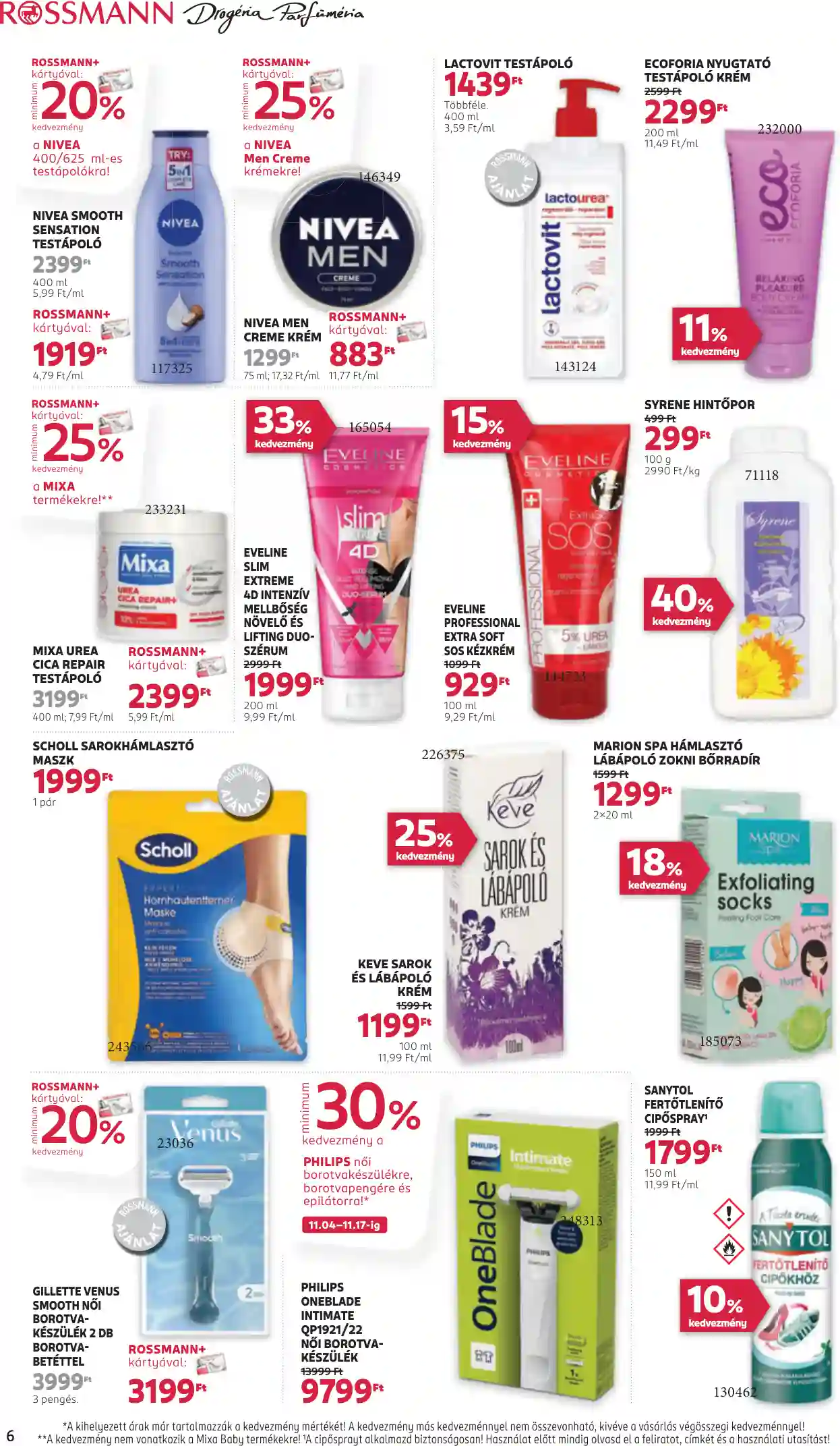 Rossmann akciós újság 45. hét (32 oldal)