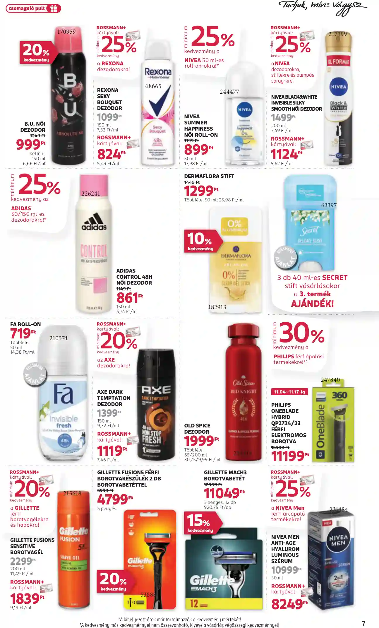 Rossmann akciós újság 45. hét (33 oldal)
