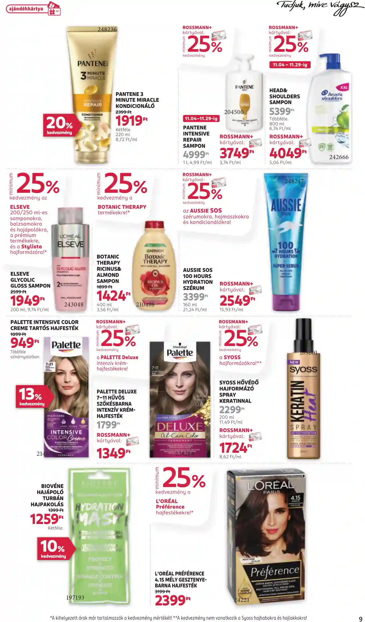 Rossmann akciós újság 45. hét (35 oldal)