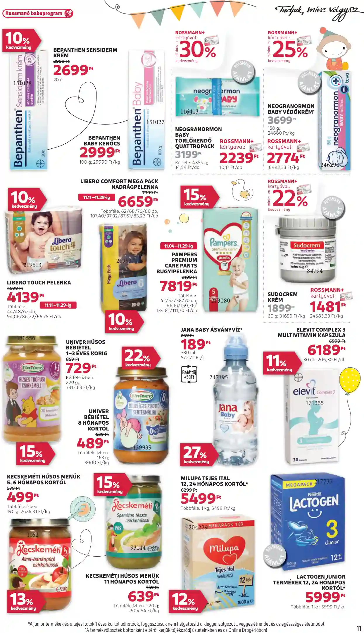Rossmann akciós újság 47. hét (3 oldal)