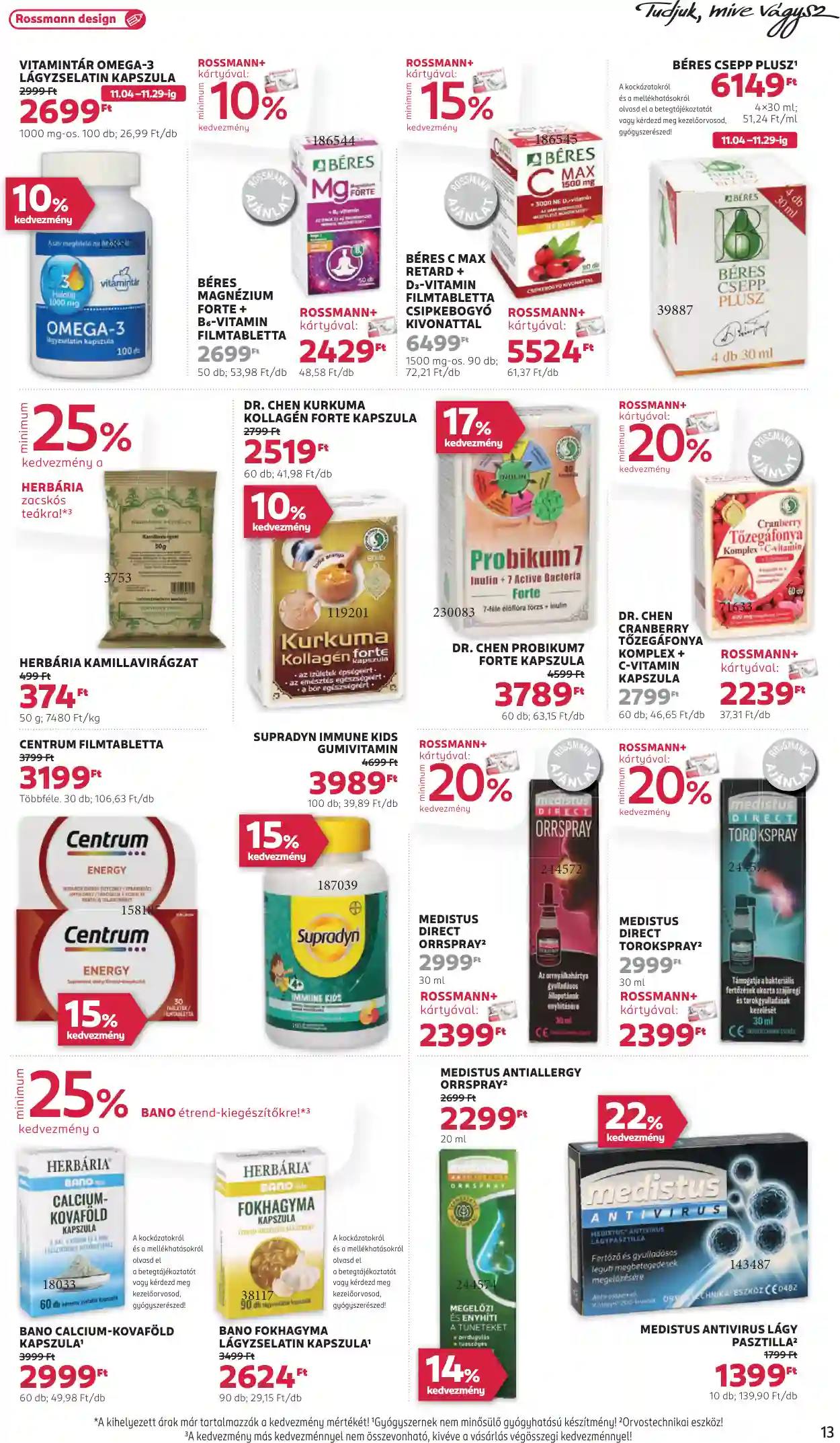 Rossmann akciós újság 47. hét (5 oldal)