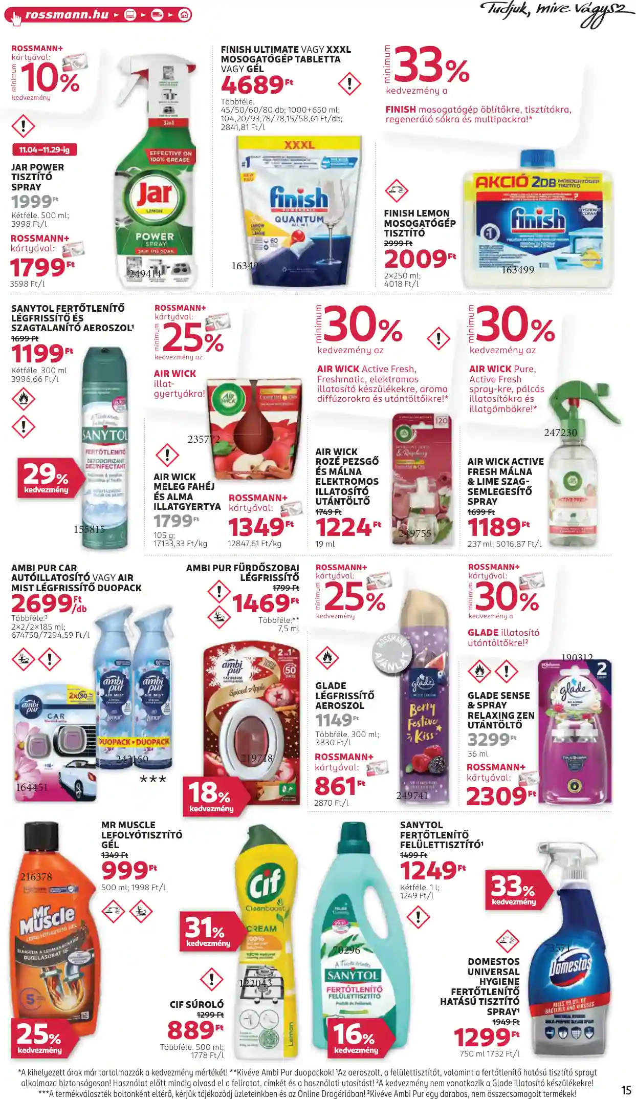 Rossmann akciós újság 47. hét (9 oldal)