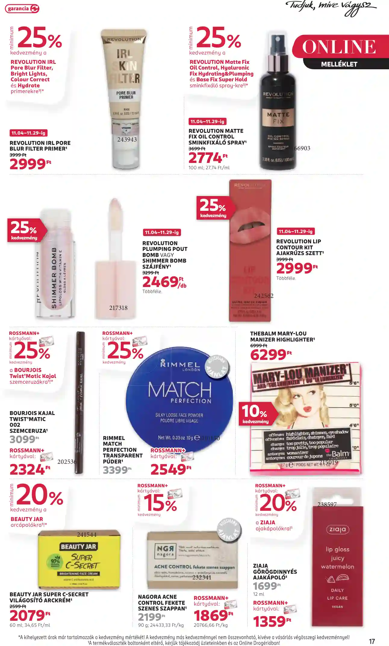 Rossmann akciós újság 47. hét (11 oldal)