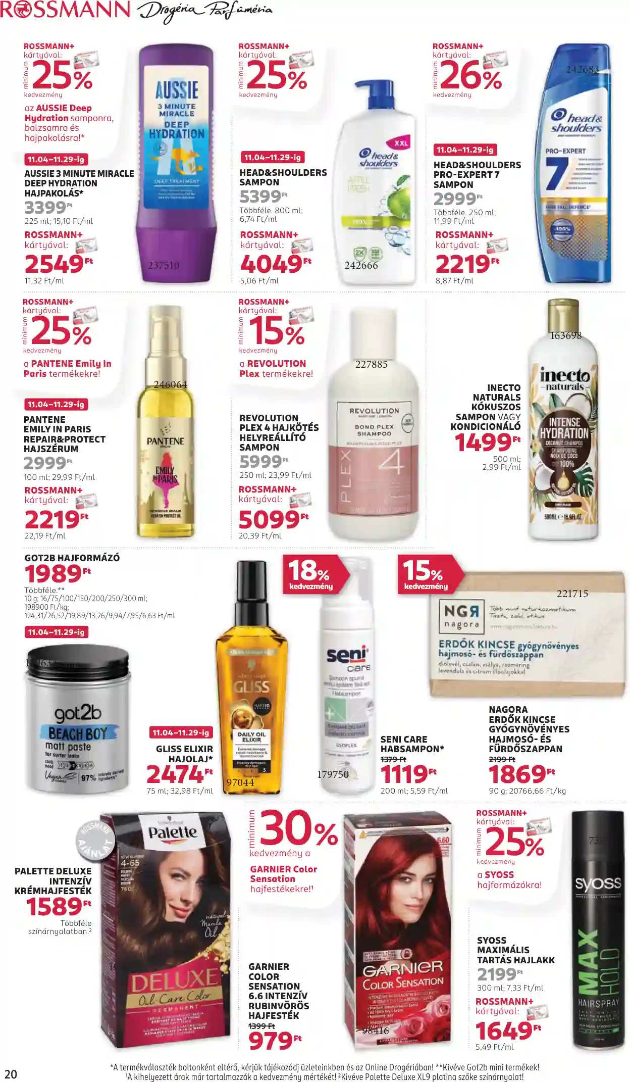 Rossmann akciós újság 47. hét (15 oldal)