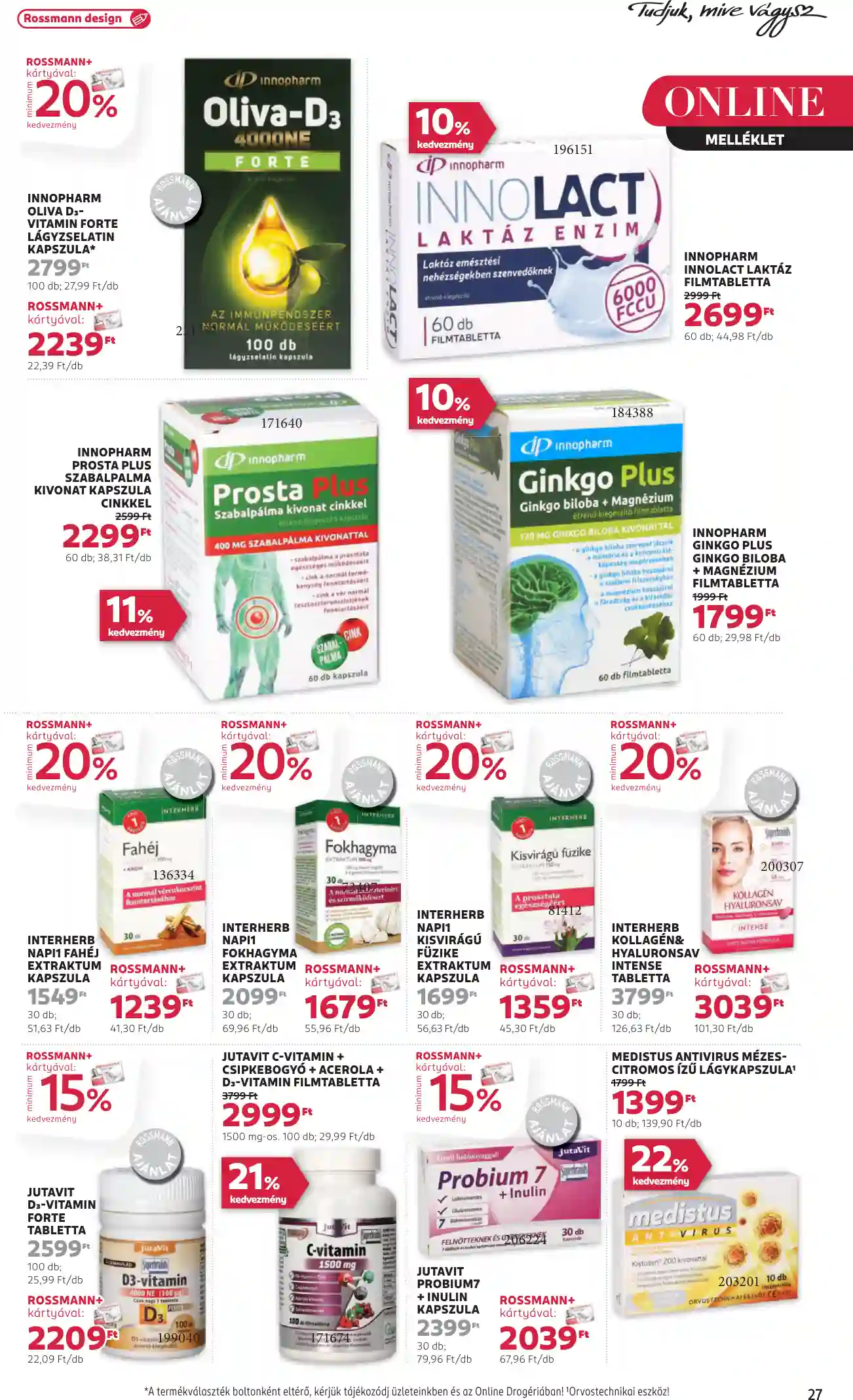 Rossmann akciós újság 47. hét (22 oldal)