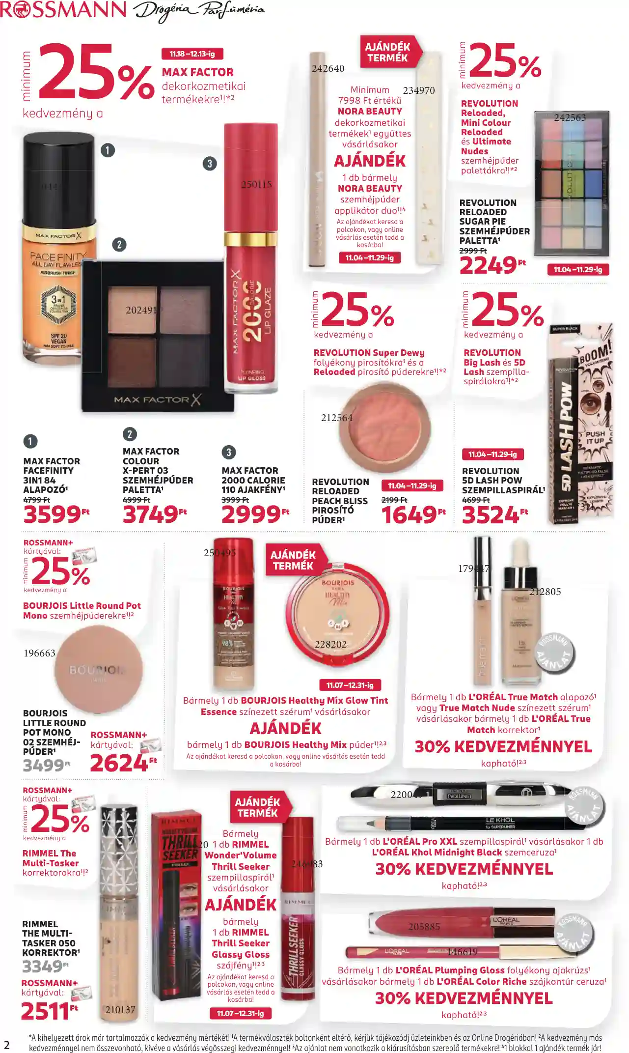 Rossmann akciós újság 47. hét (2 oldal)