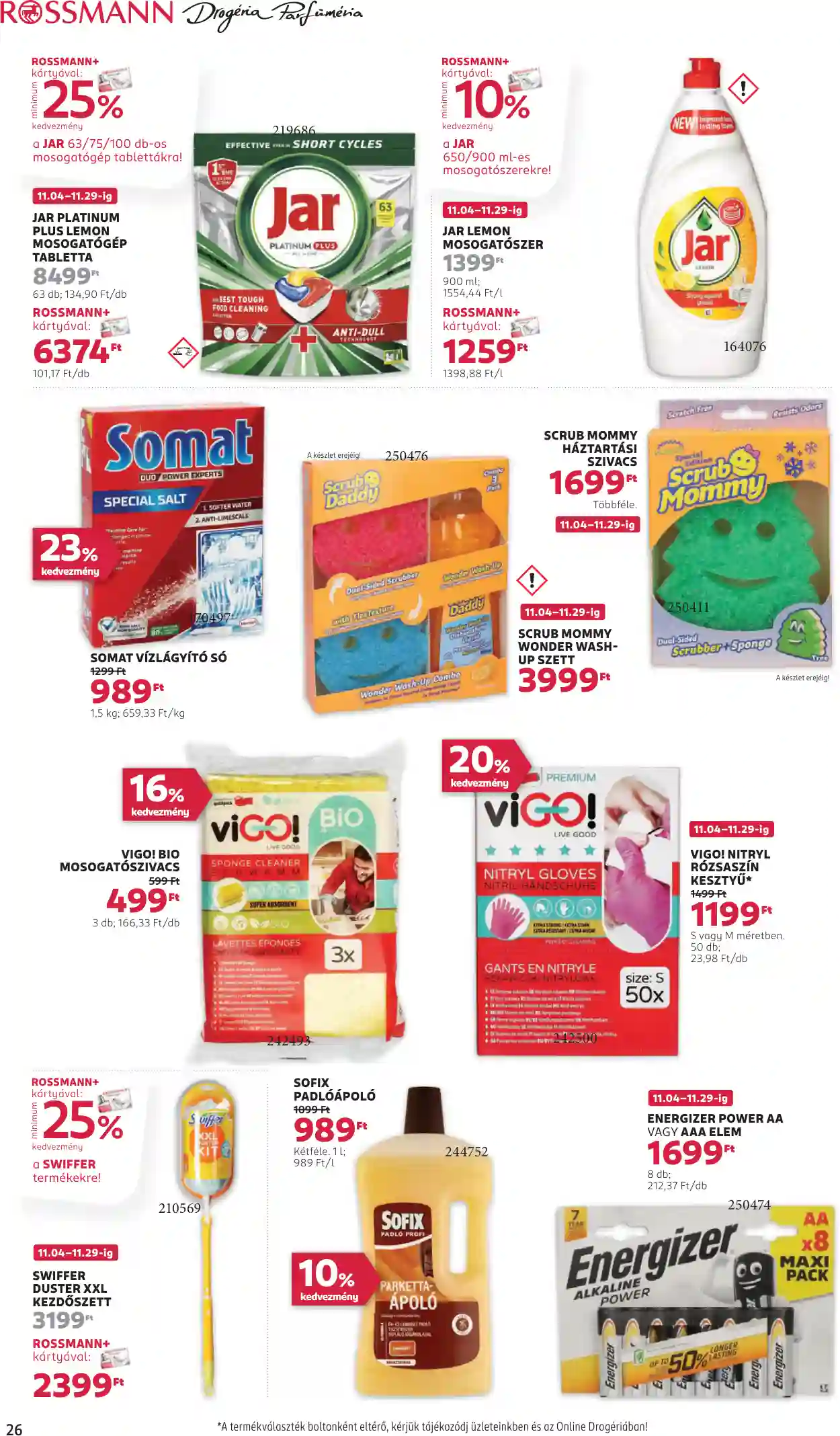 Rossmann akciós újság 47. hét (21 oldal)