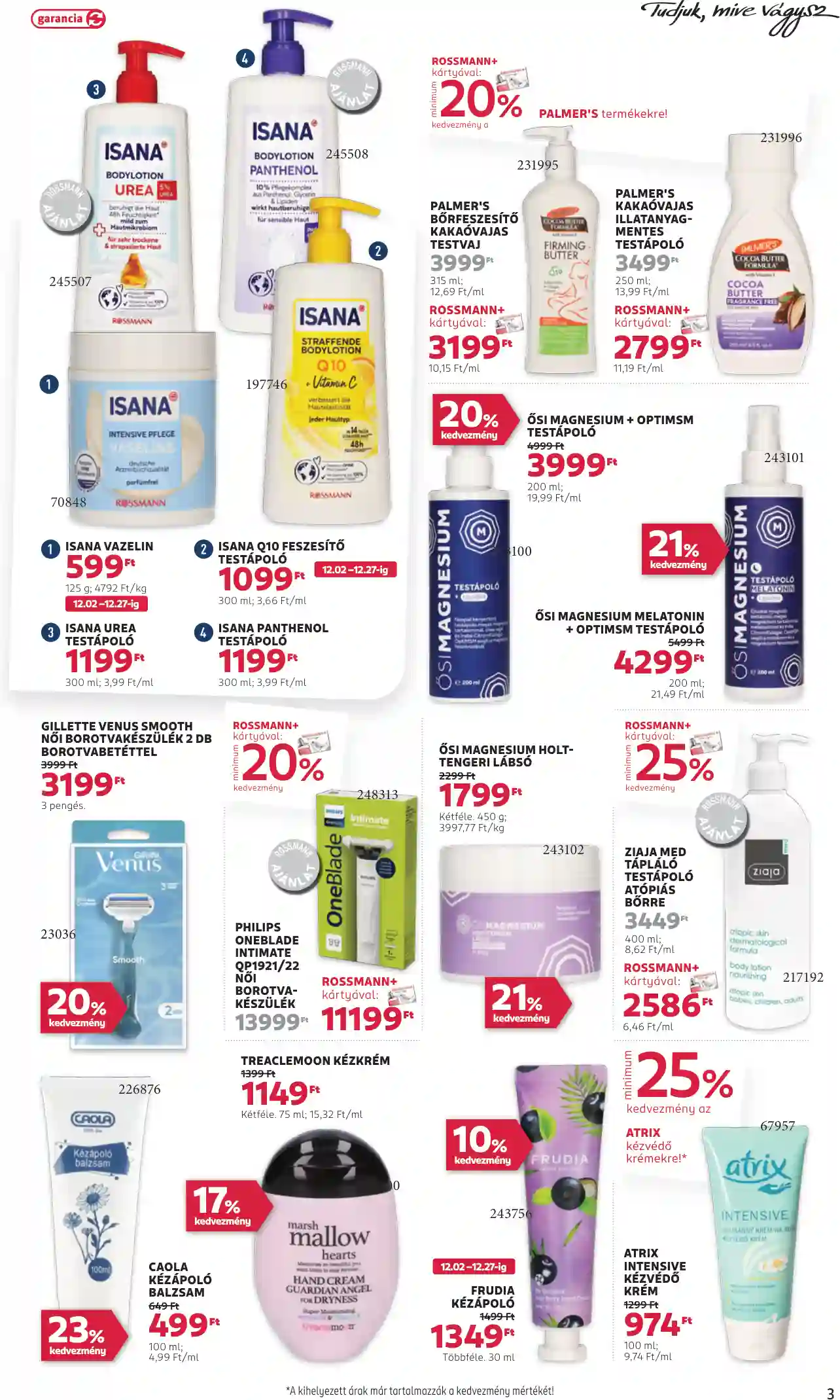 Rossmann akciós újság 49. hét (13 oldal)