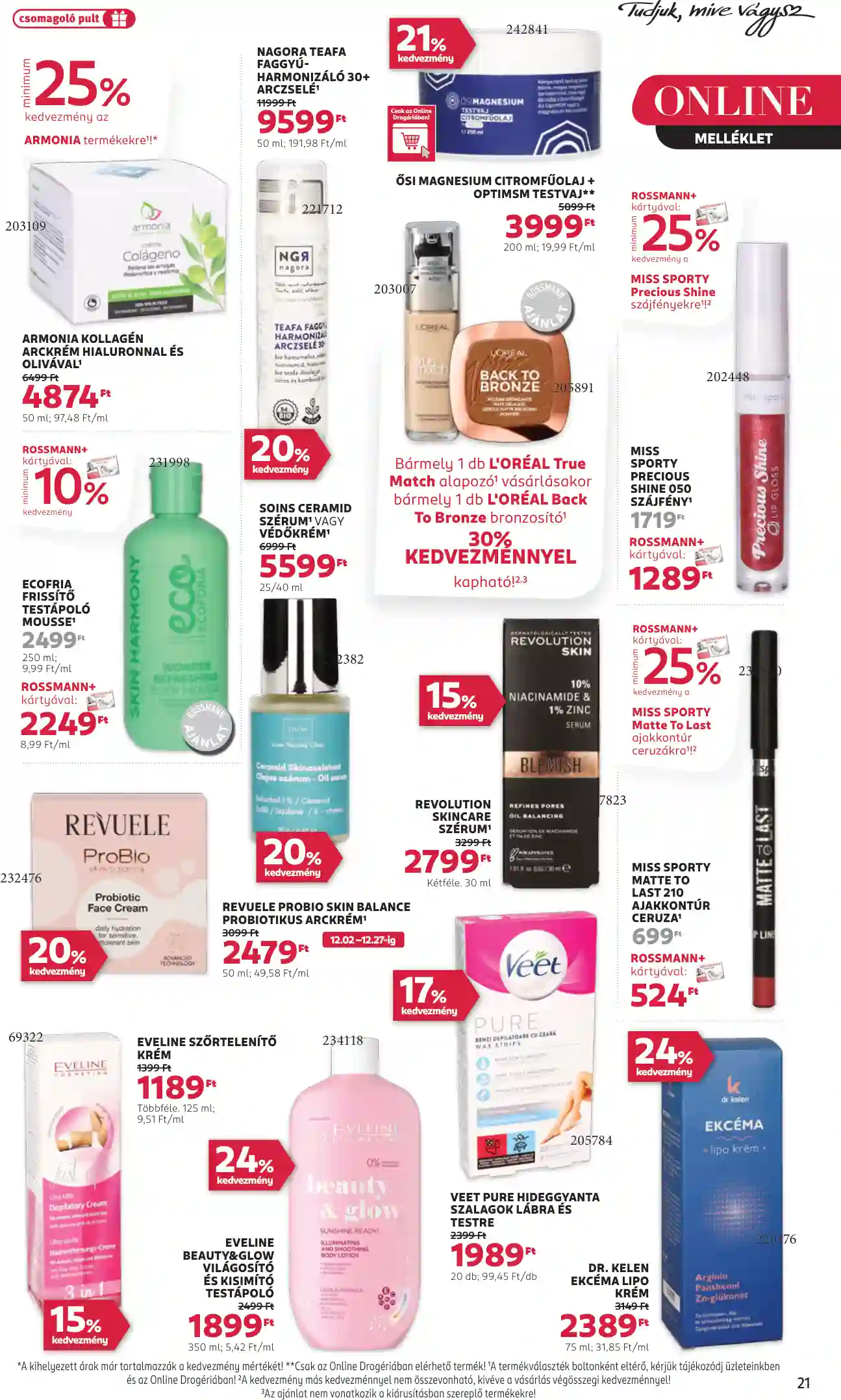 Rossmann akciós újság 49. hét (16 oldal)
