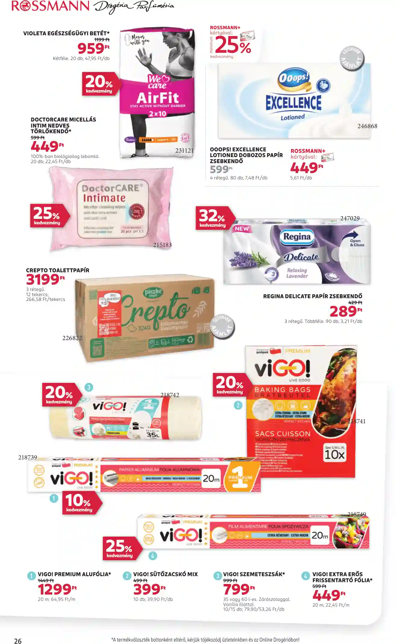 Rossmann akciós újság 49. hét (23 oldal)