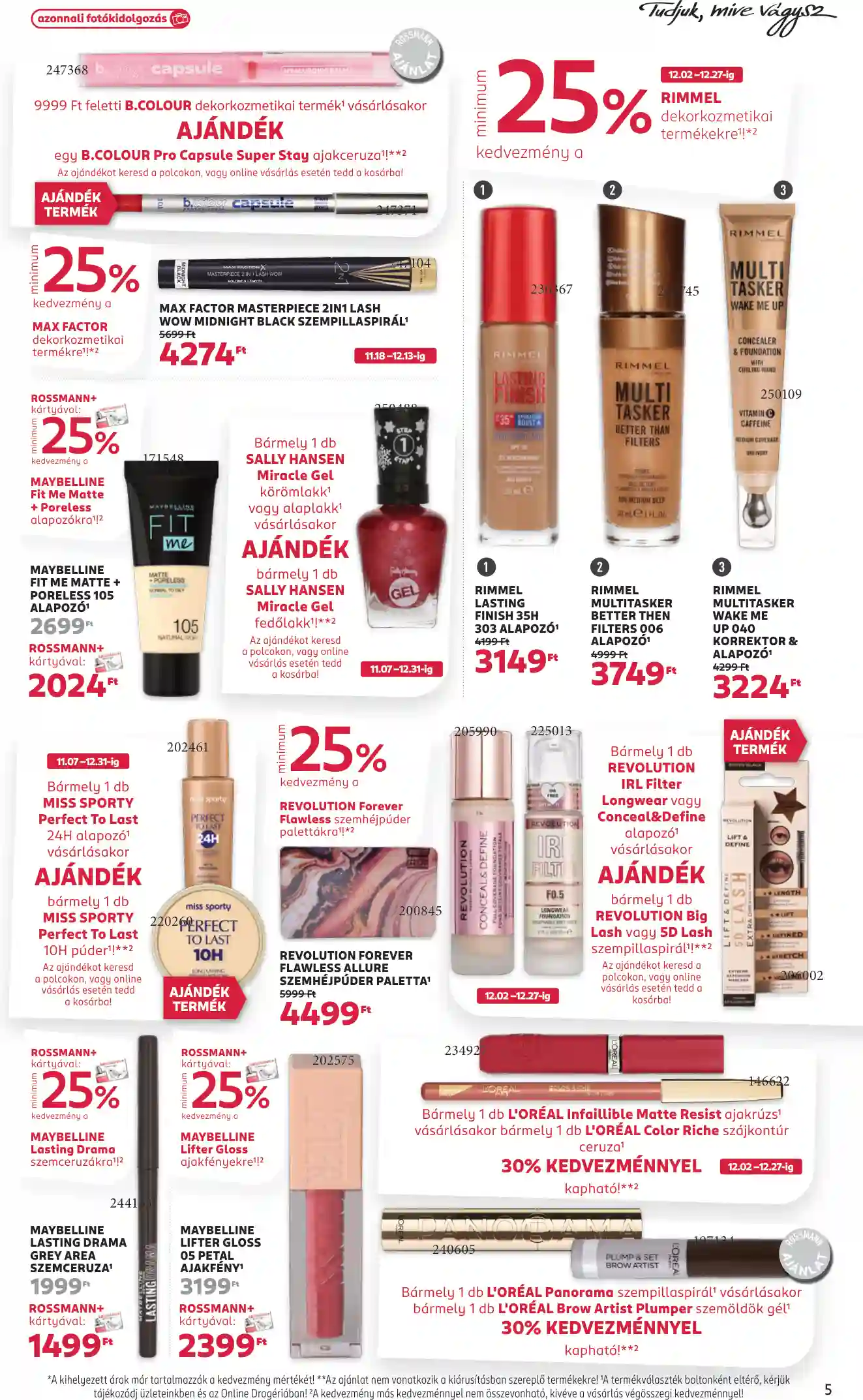 Rossmann akciós újság 49. hét (29 oldal)
