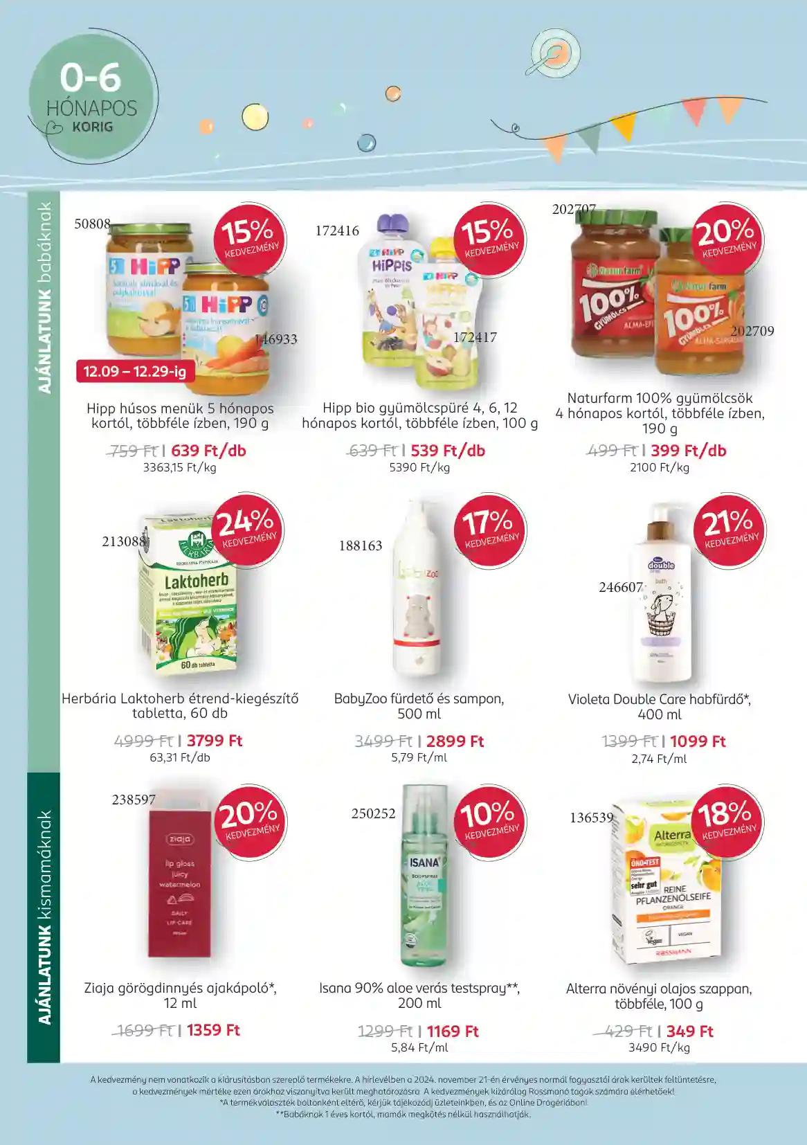 Rossmann akciós újság 50. hét (6 oldal)