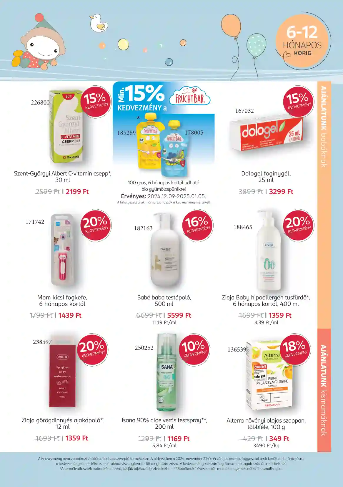 Rossmann akciós újság 50. hét (7 oldal)