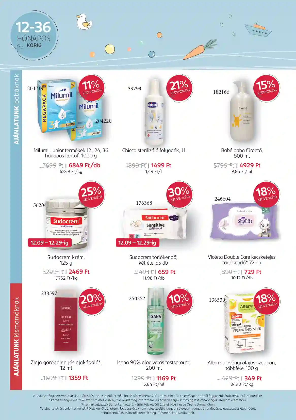 Rossmann akciós újság 50. hét (8 oldal)