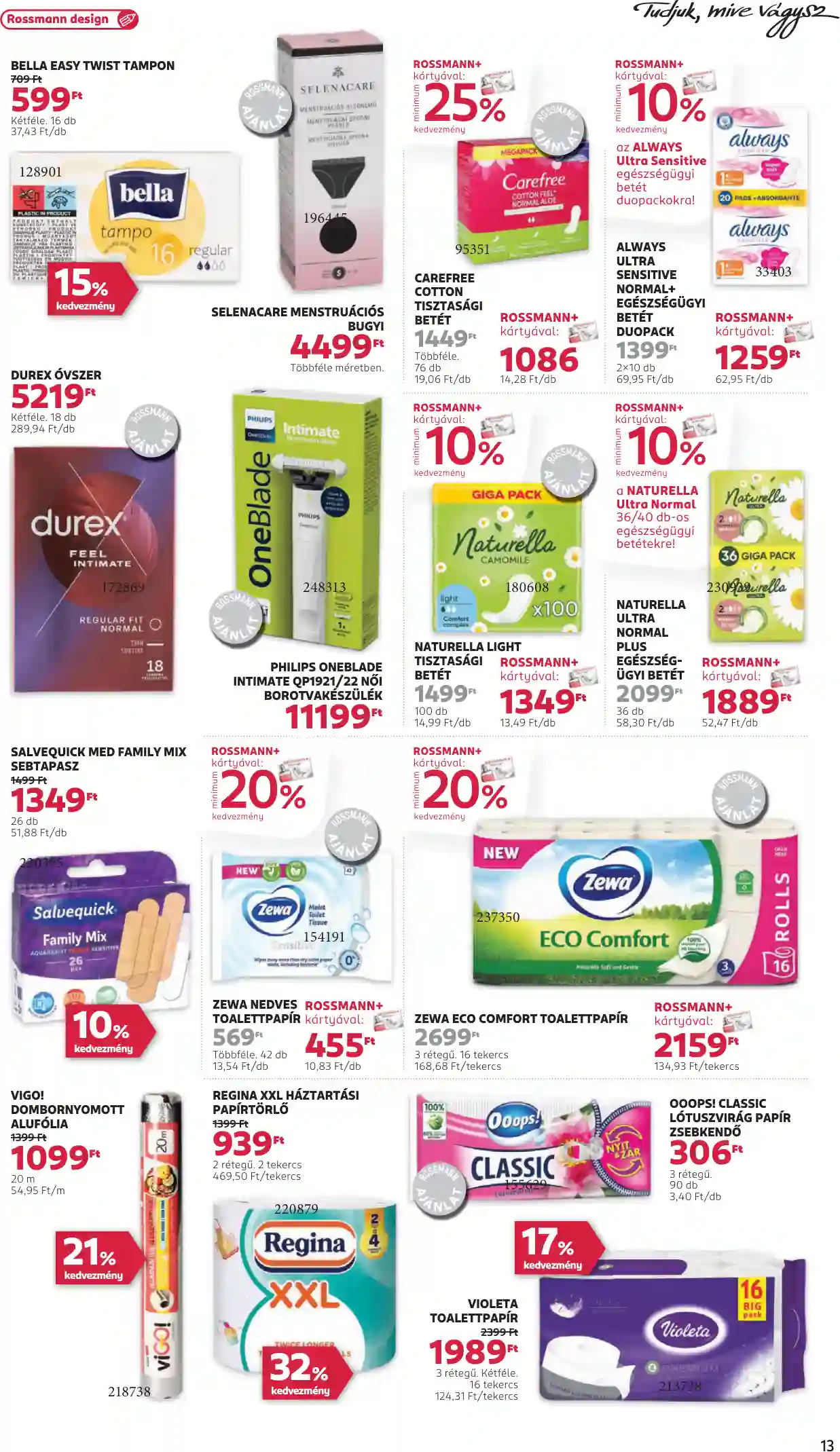 Rossmann akciós újság 51. hét (5 oldal)