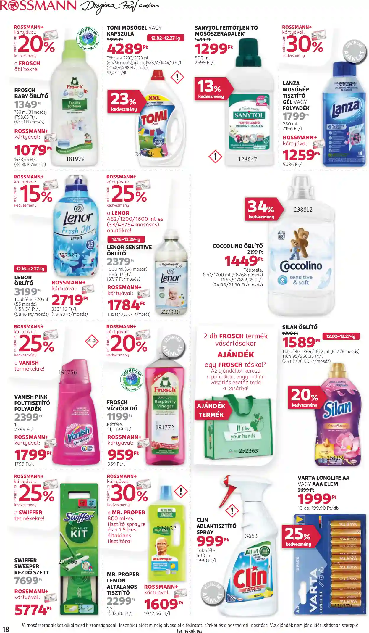 Rossmann akciós újság 51. hét (12 oldal)