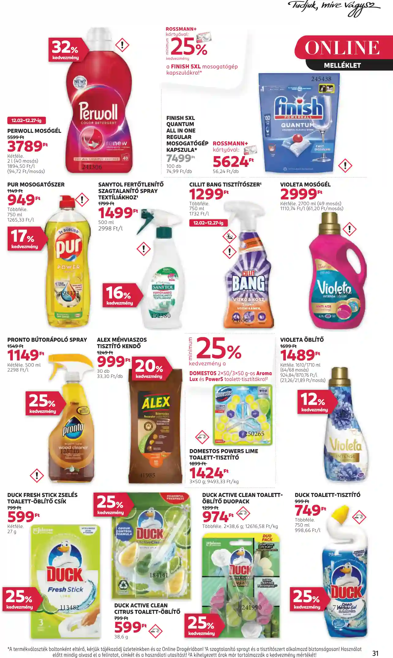 Rossmann akciós újság 51. hét (27 oldal)