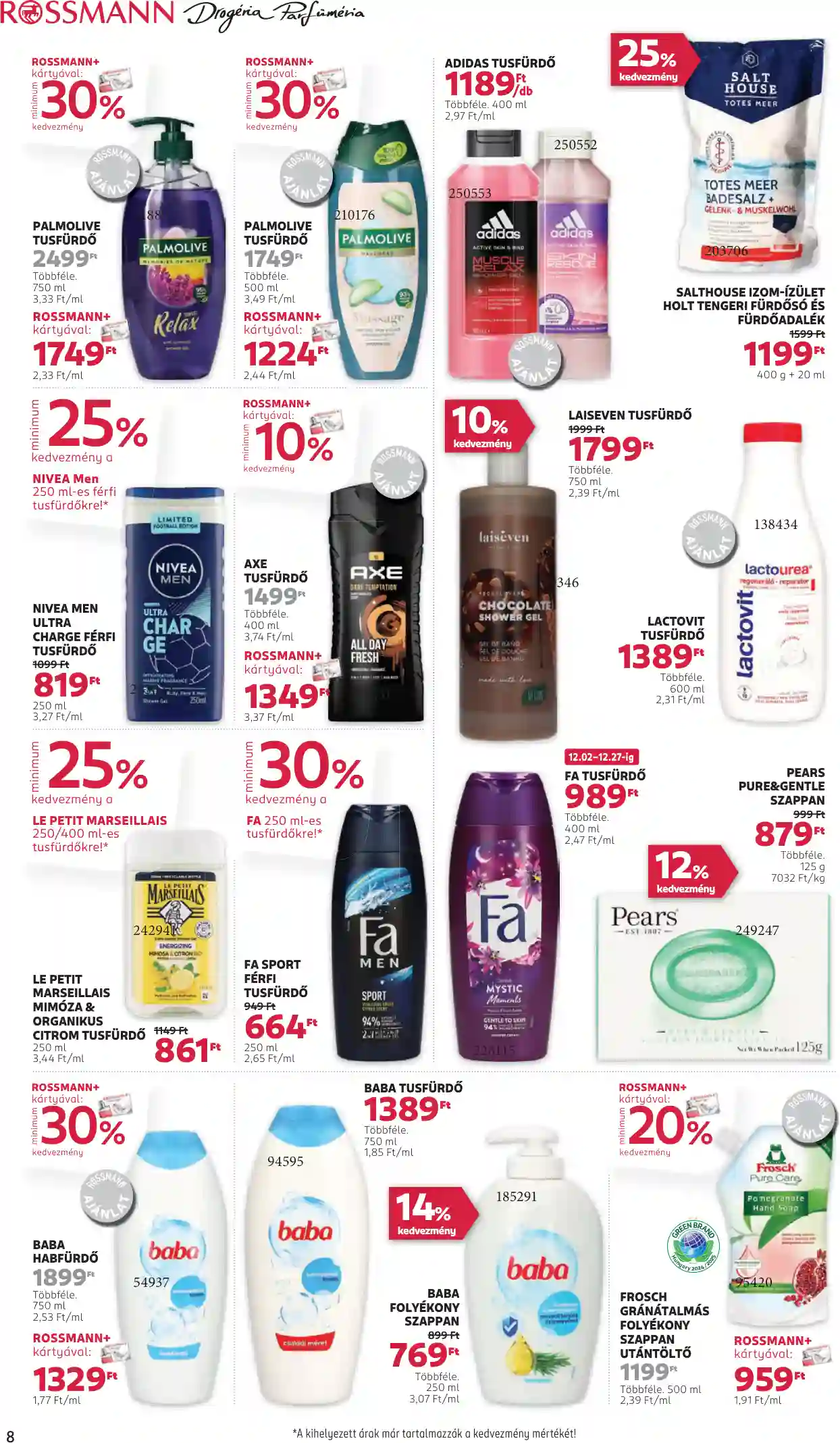 Rossmann akciós újság 51. hét (39 oldal)
