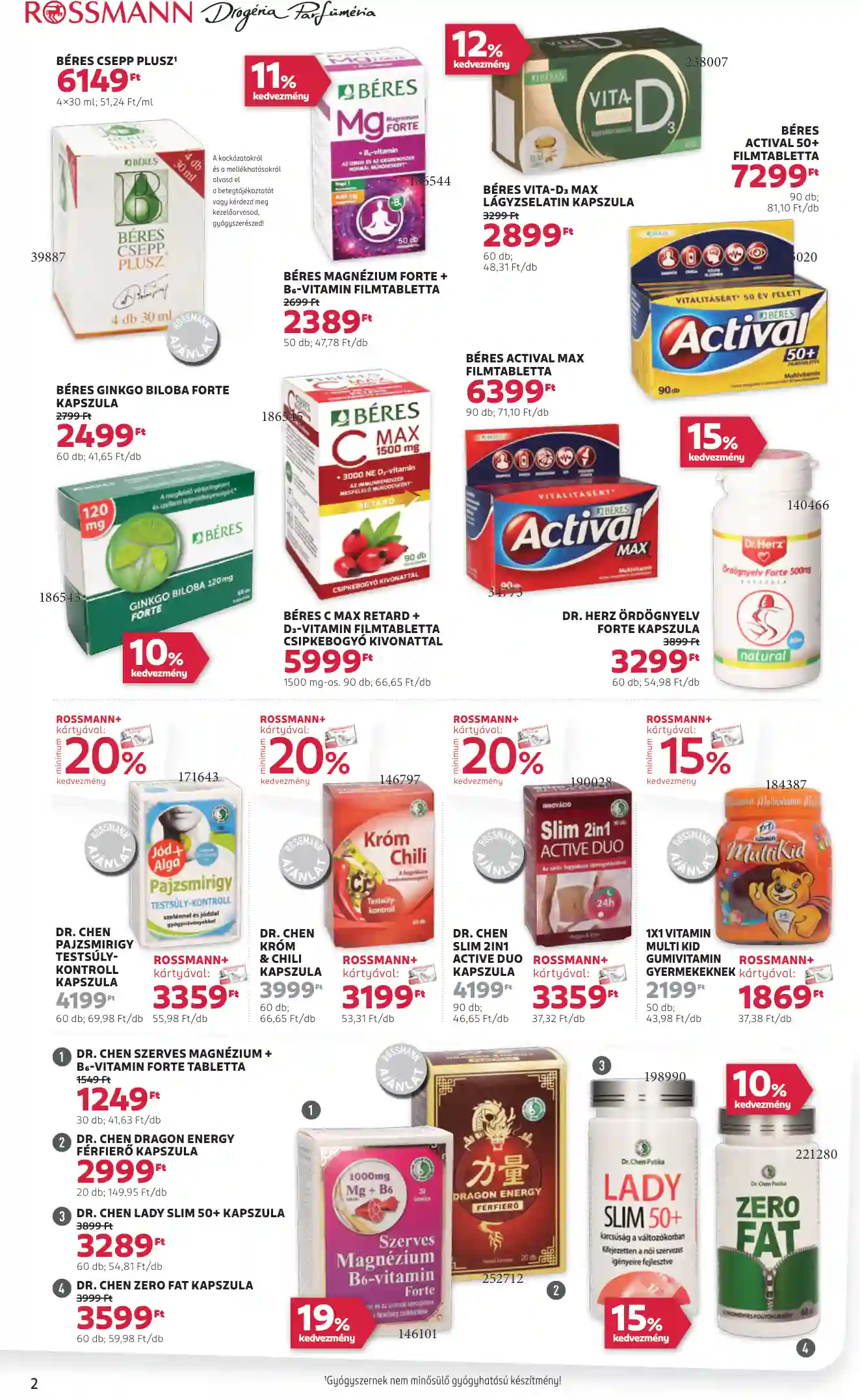 Rossmann akciós újság 1. hét (2 oldal)