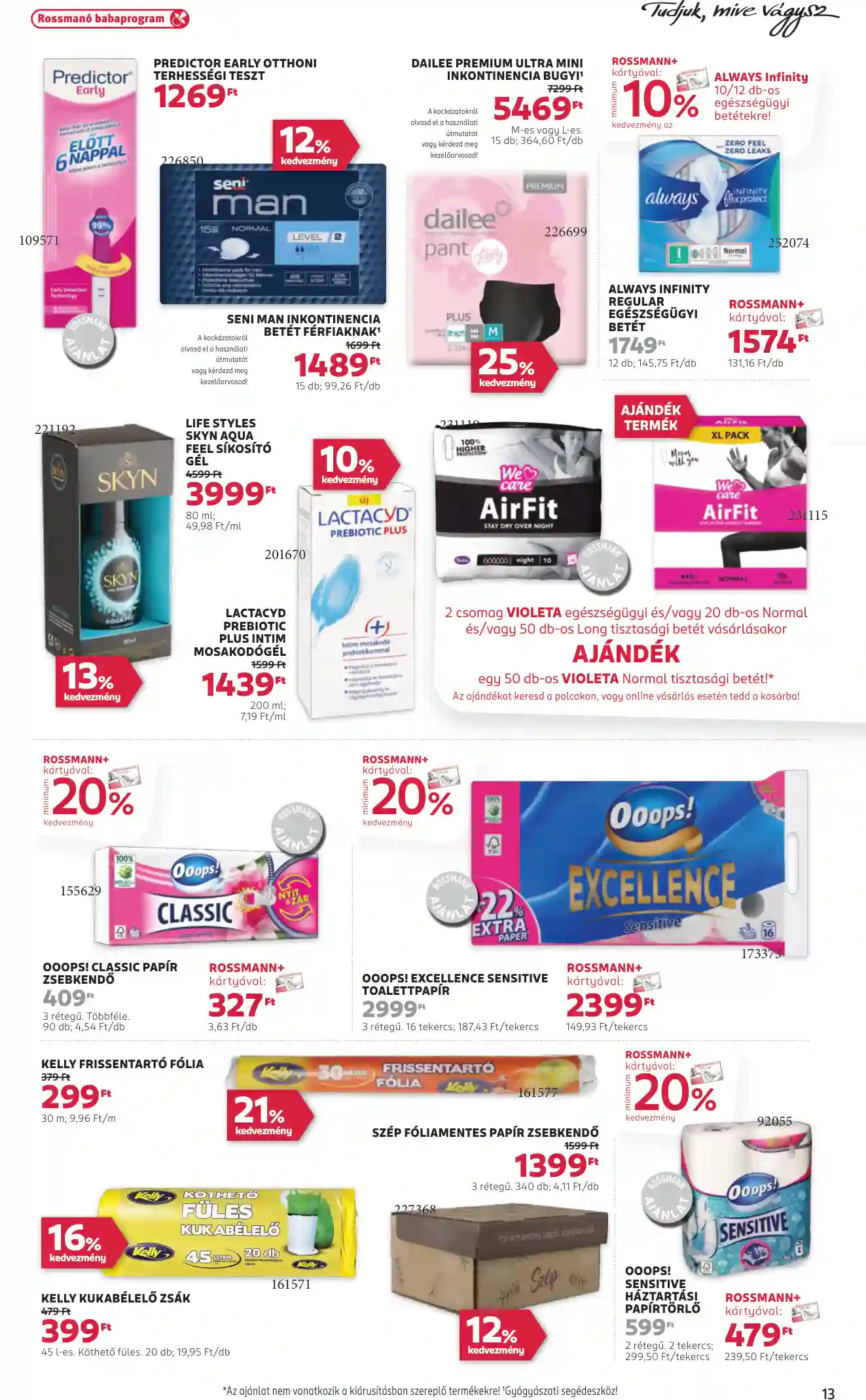 Rossmann akciós újság 1. hét (7 oldal)