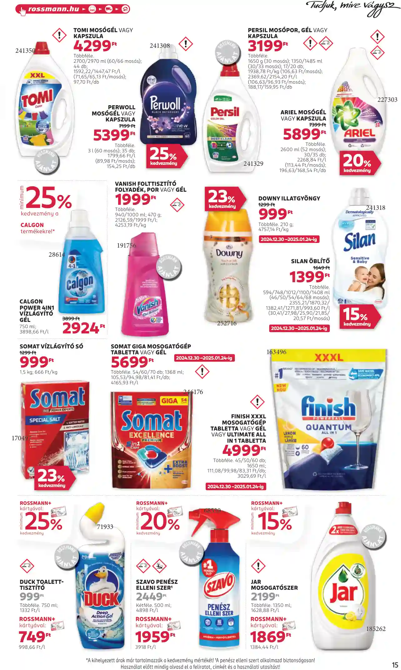 Rossmann akciós újság 1. hét (9 oldal)