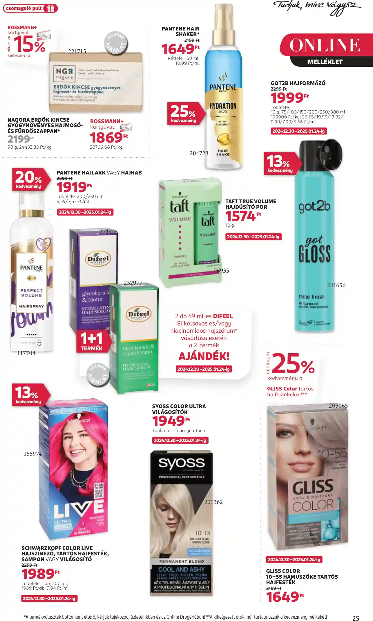 Rossmann akciós újság 1. hét (20 oldal)