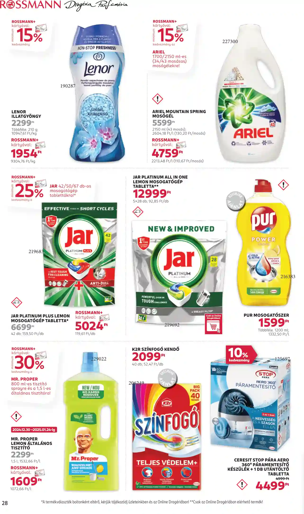 Rossmann akciós újság 1. hét (23 oldal)