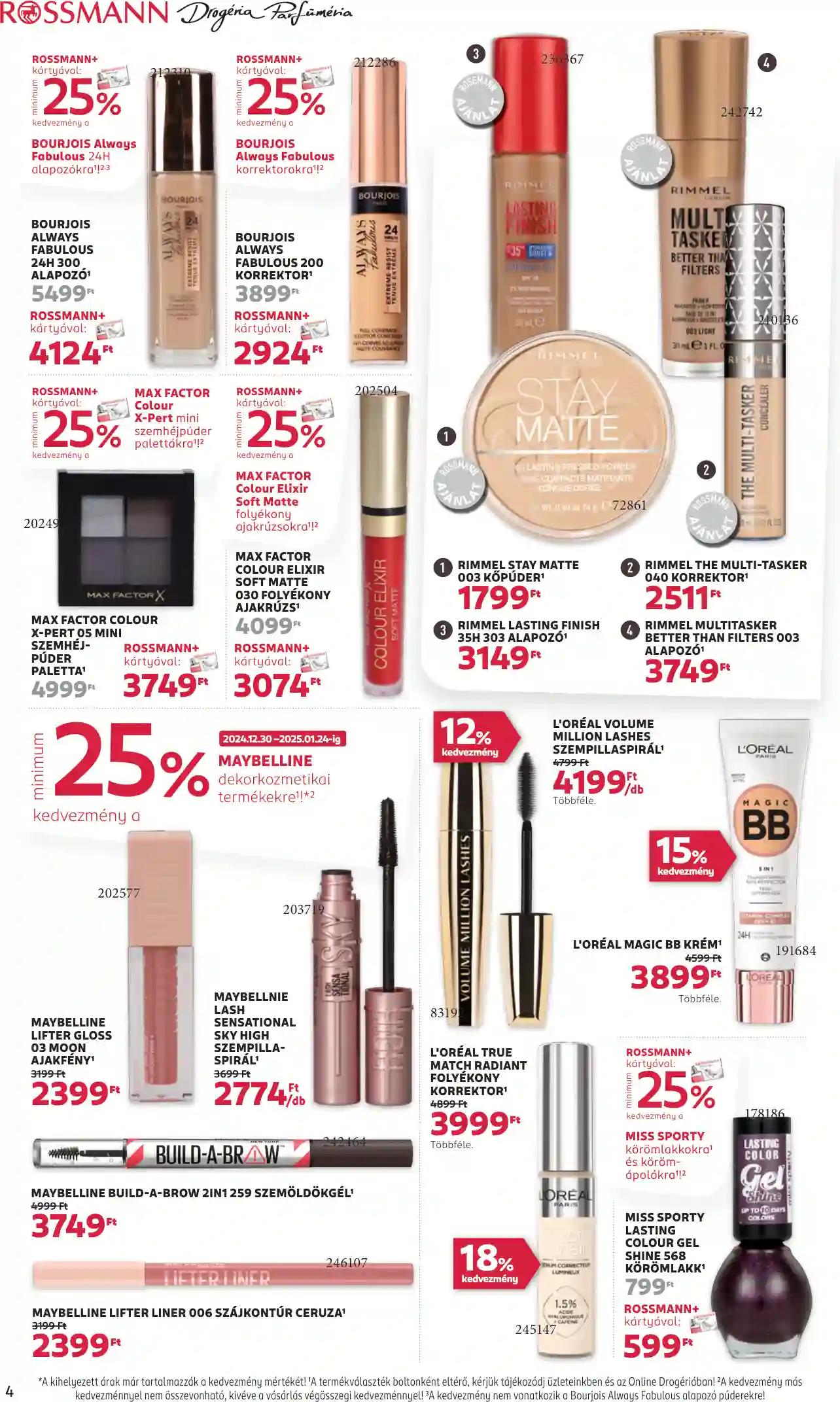 Rossmann akciós újság 1. hét (24 oldal)