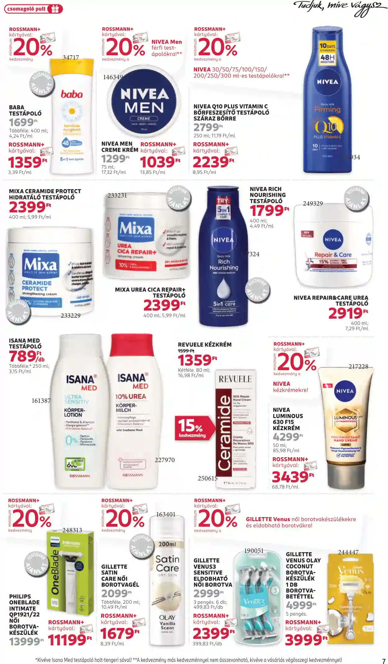 Rossmann akciós újság 1. hét (30 oldal)