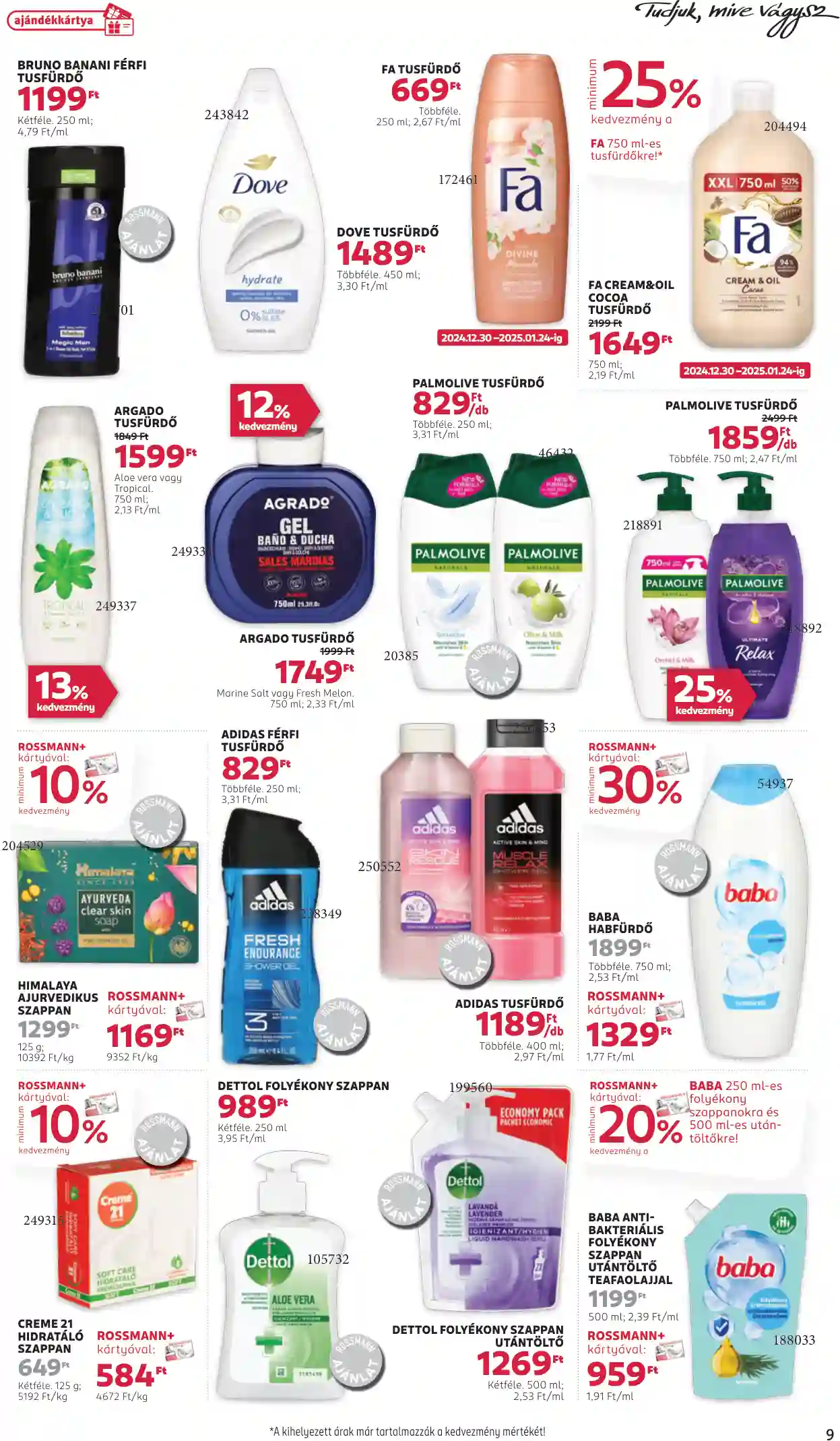 Rossmann akciós újság 1. hét (32 oldal)