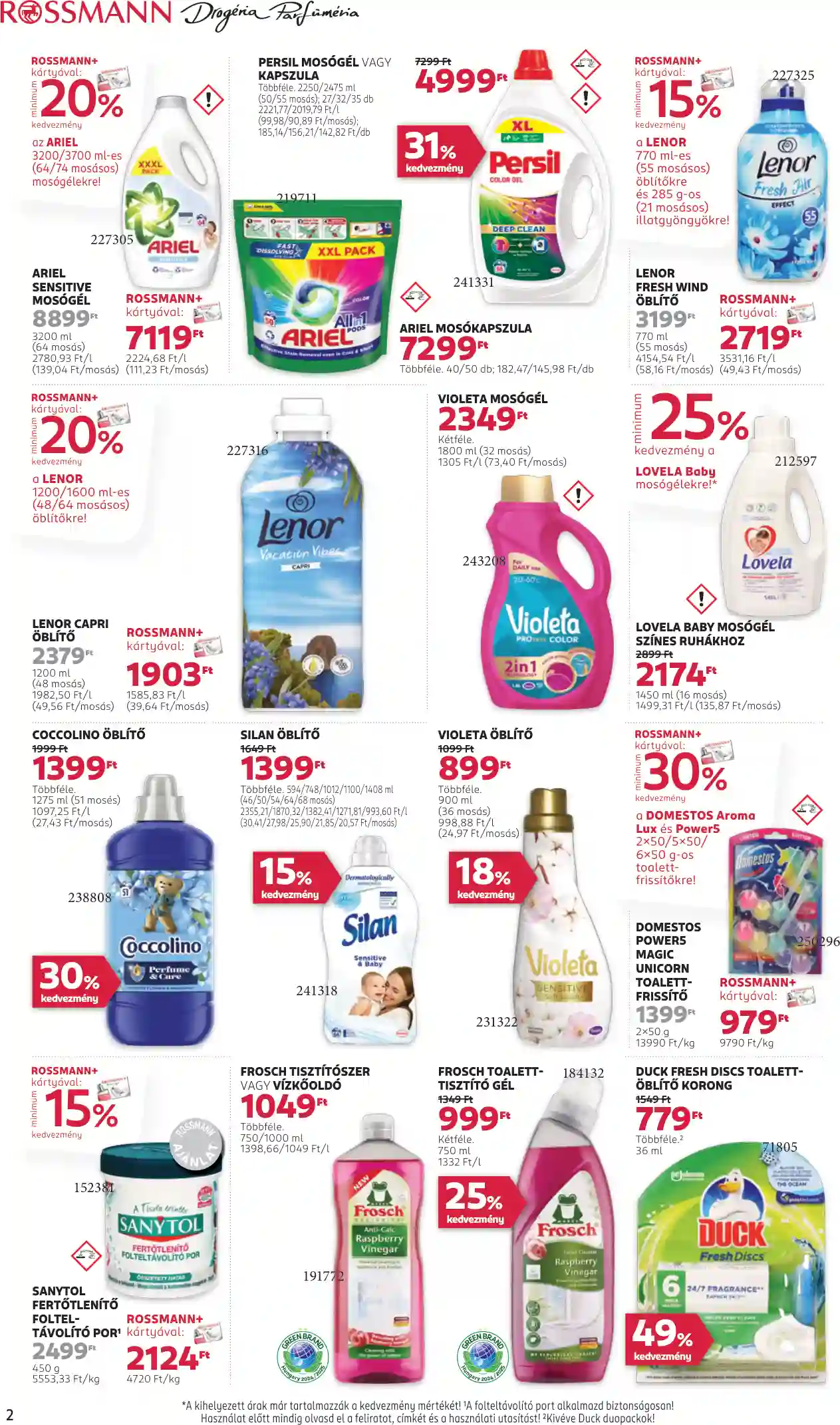 Rossmann akciós újság 3. hét (2 oldal)