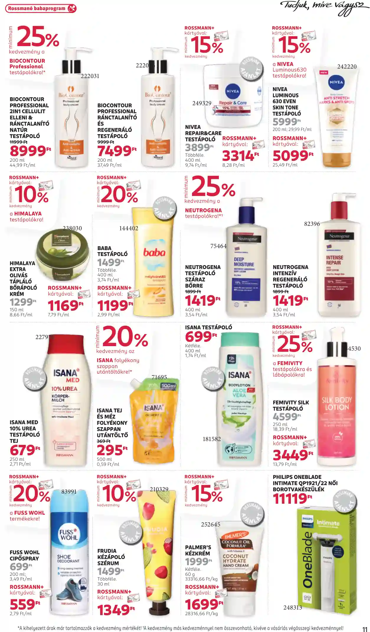 Rossmann akciós újság 3. hét (3 oldal)